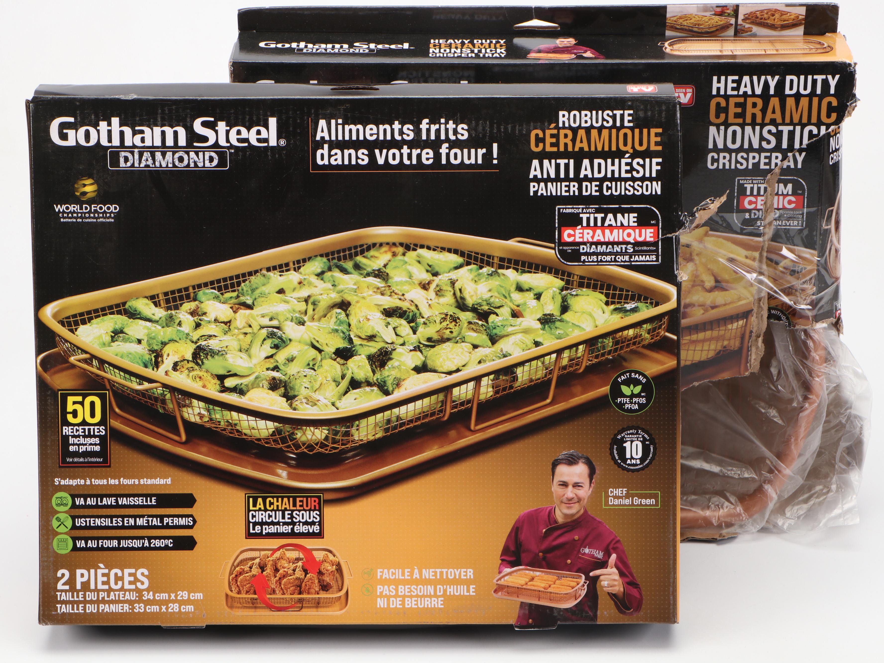 Gotham Steel Ceramic Nonstick Crisper Trays