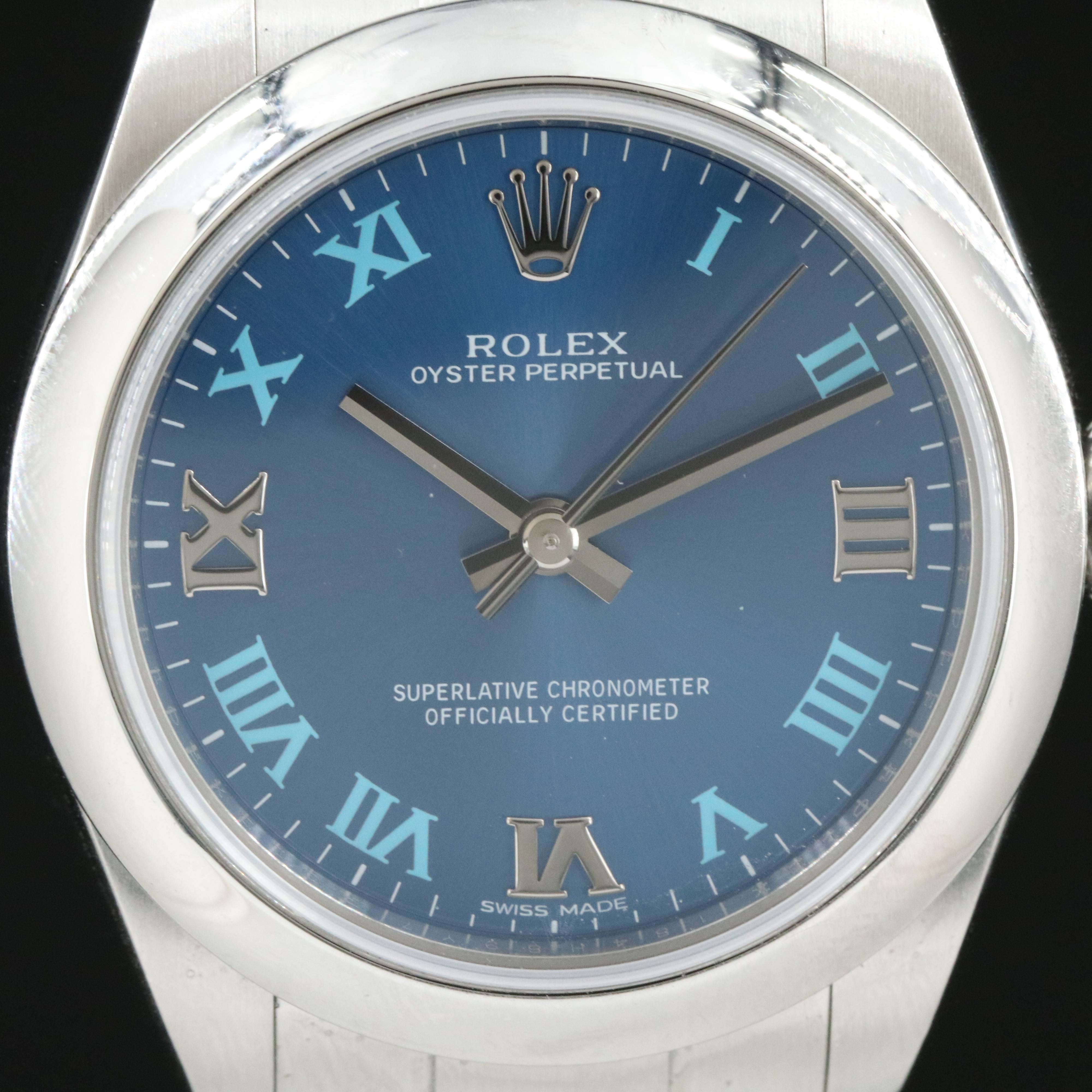Rolex Oyster Perpetual 31 177200 Blue Dial Steel Automatic Watch