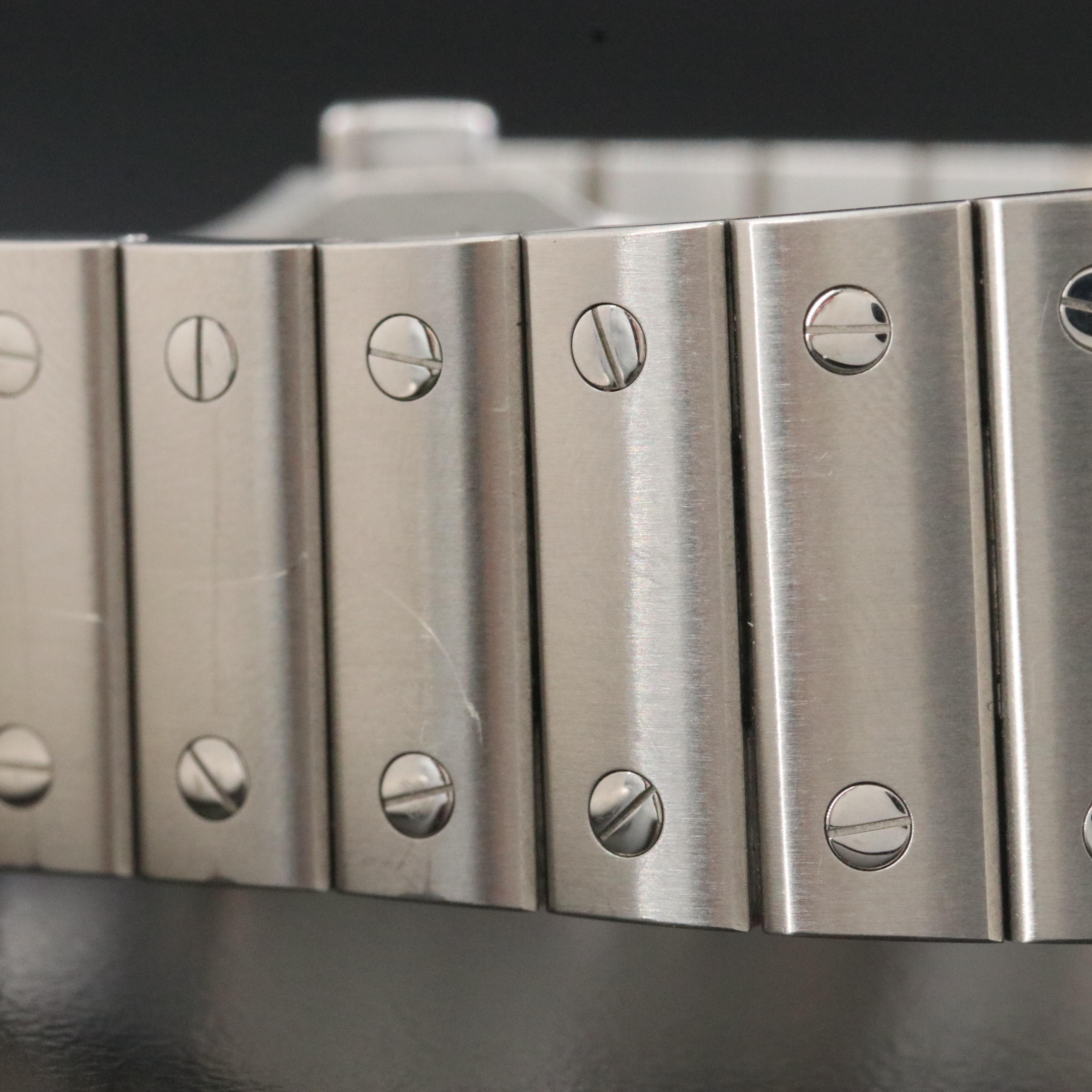 Cartier Santos de Cartier Grey Dial 38mm Steel Automatic Watch WSSA0037