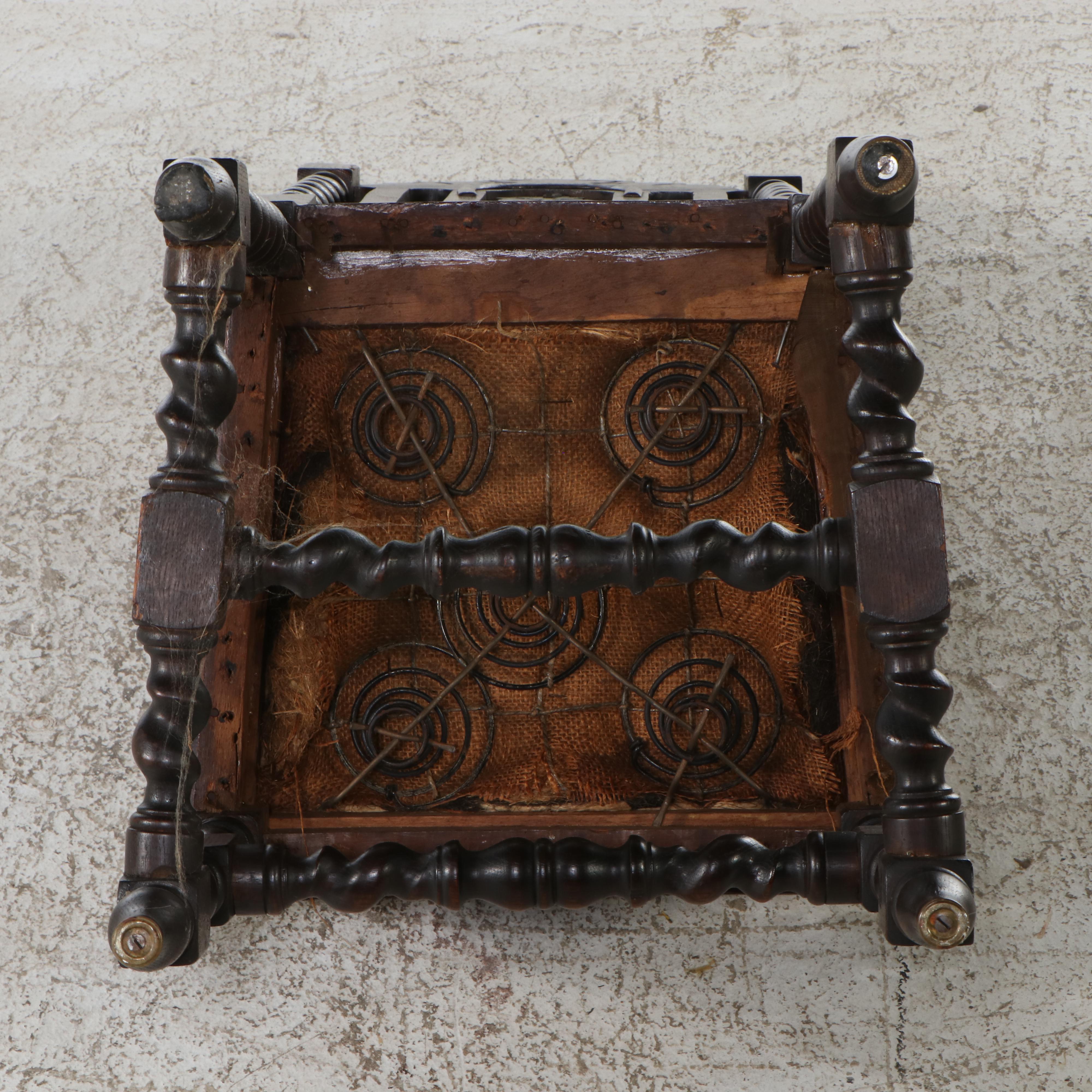 Renaissance Revival Style Oak Side Chair, Early 20th Century