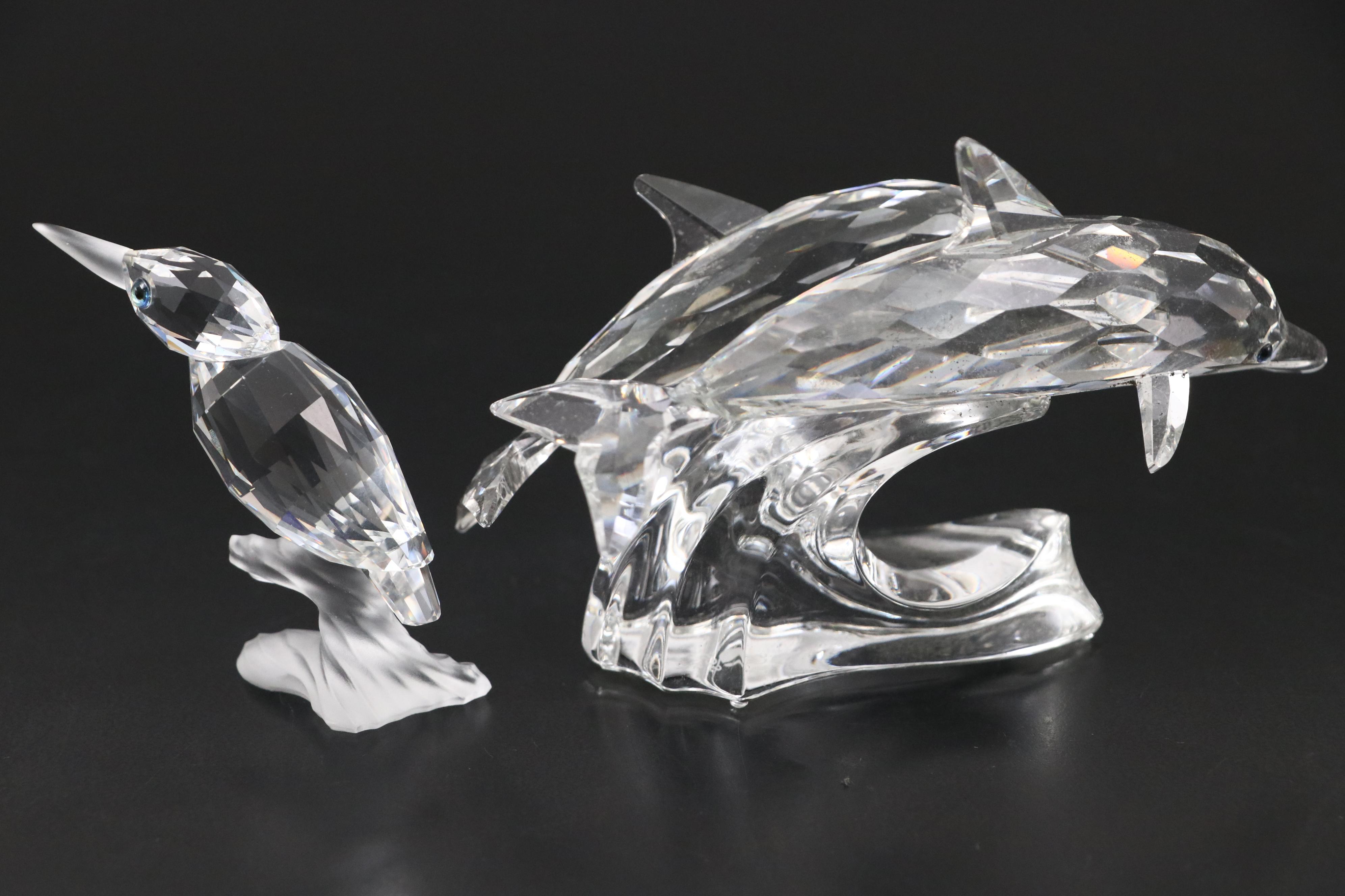 Swarovski Crystal "Blowfish", "Whale" and More Aquatic Animal Figures