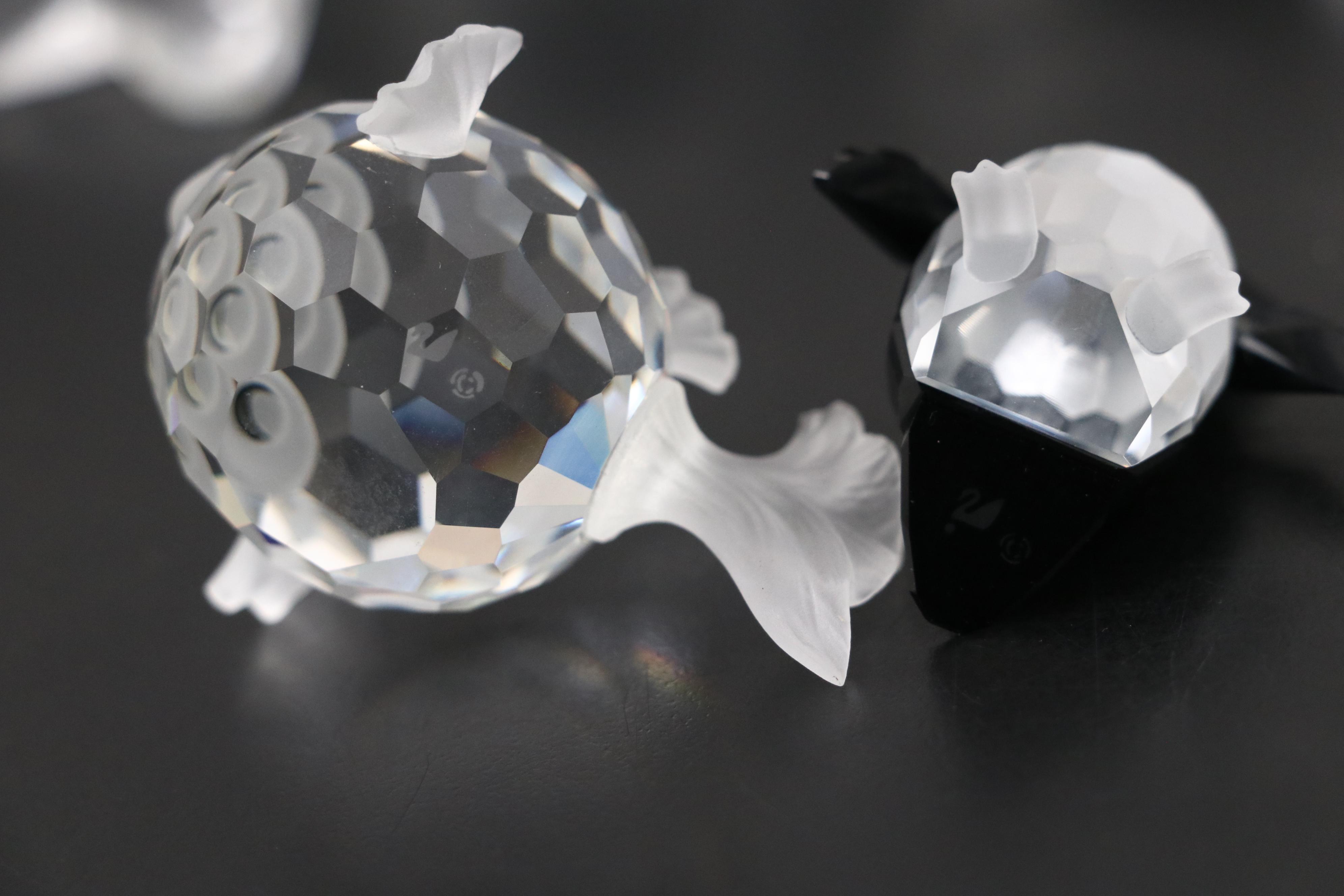 Swarovski Crystal "Blowfish", "Whale" and More Aquatic Animal Figures