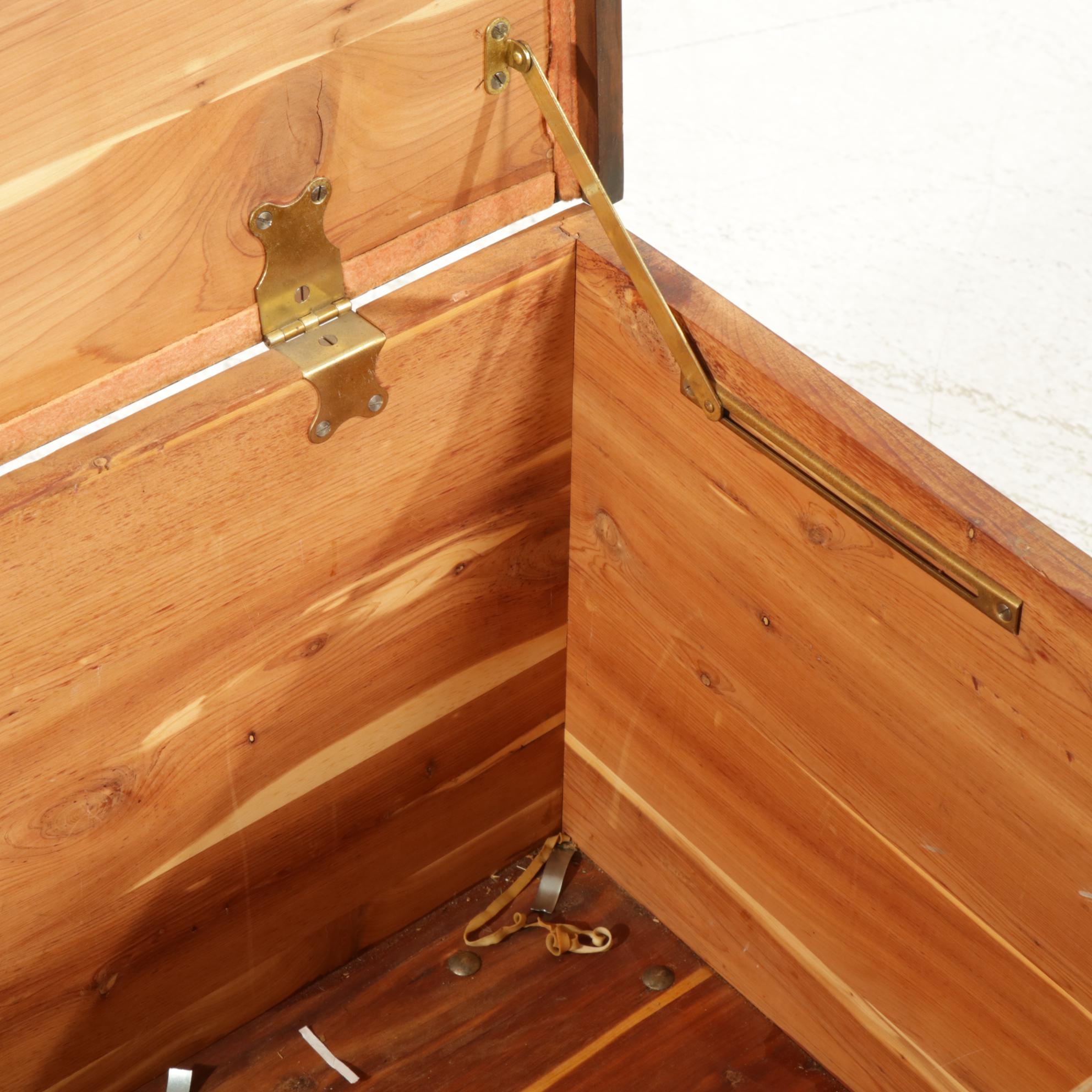 Ed Roos Forest Park Walnut Cedar-Lined Blanket Chest, Early to Mid-20th Century