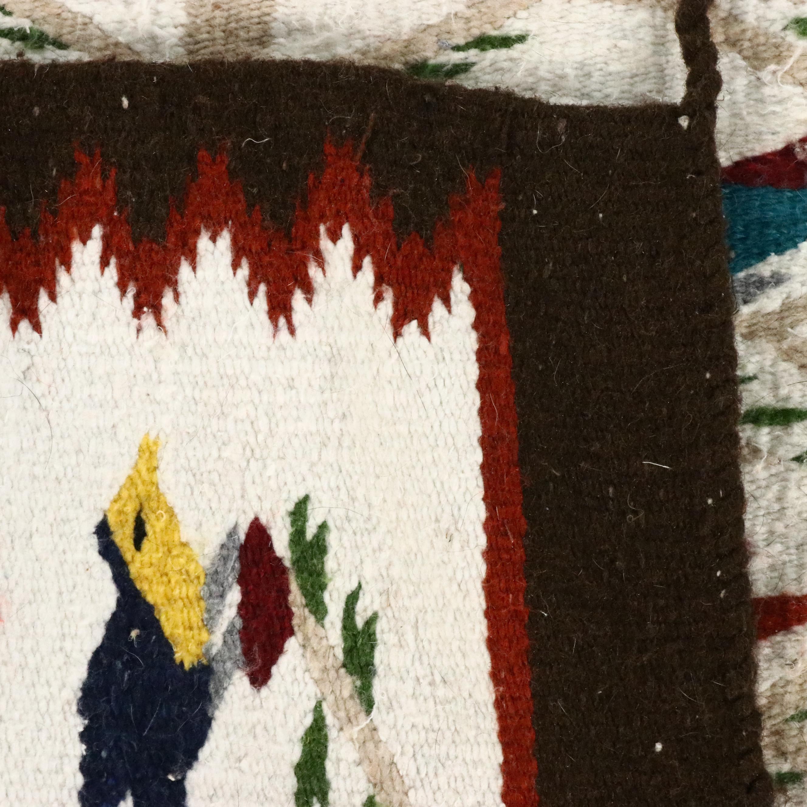 2'3 x 3'4 Handwoven Mexican Tree of Life Accent Rug