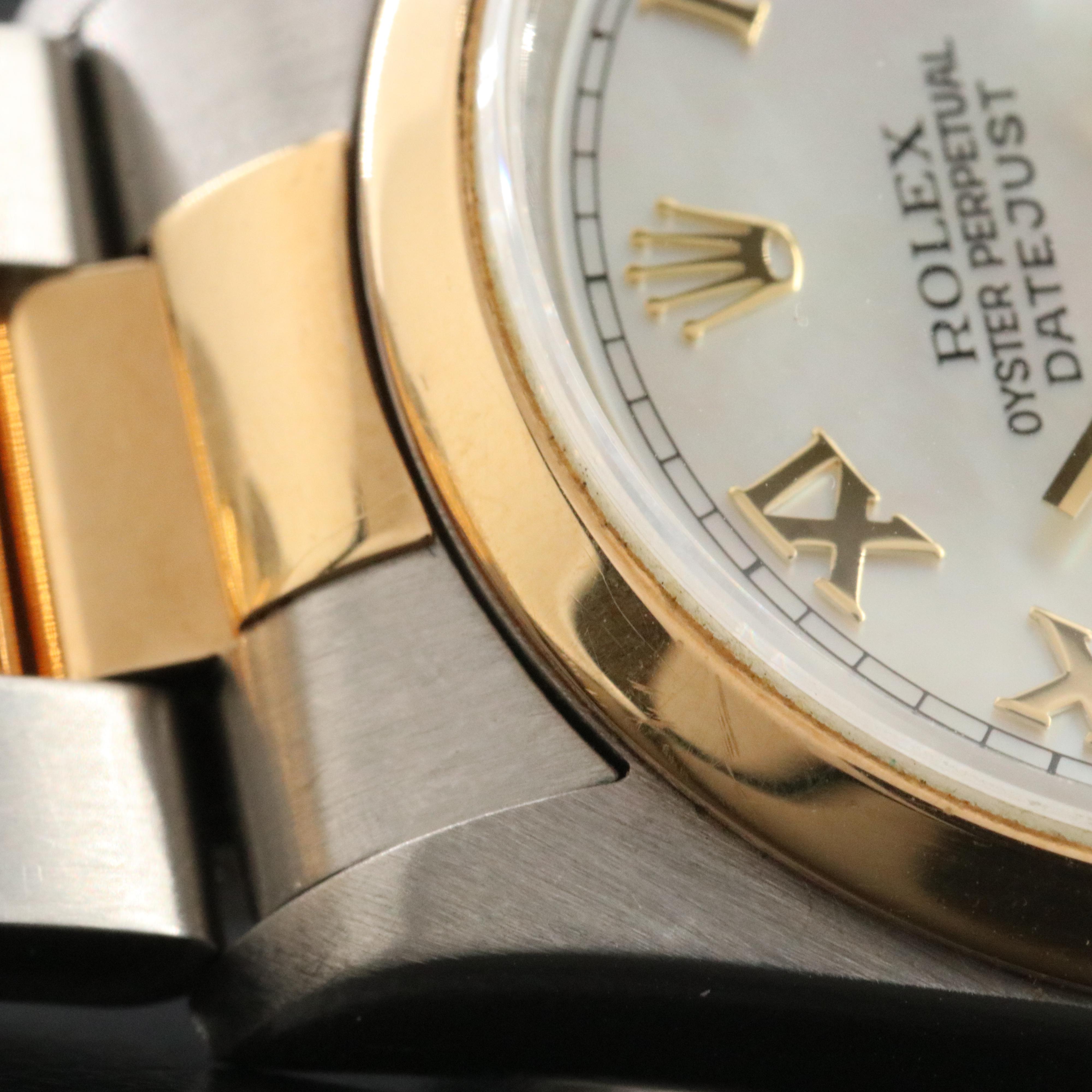 Rolex Datejust 1620339 Mother-of-Pearl Two-Tone 18K & Steel Automatic Watch