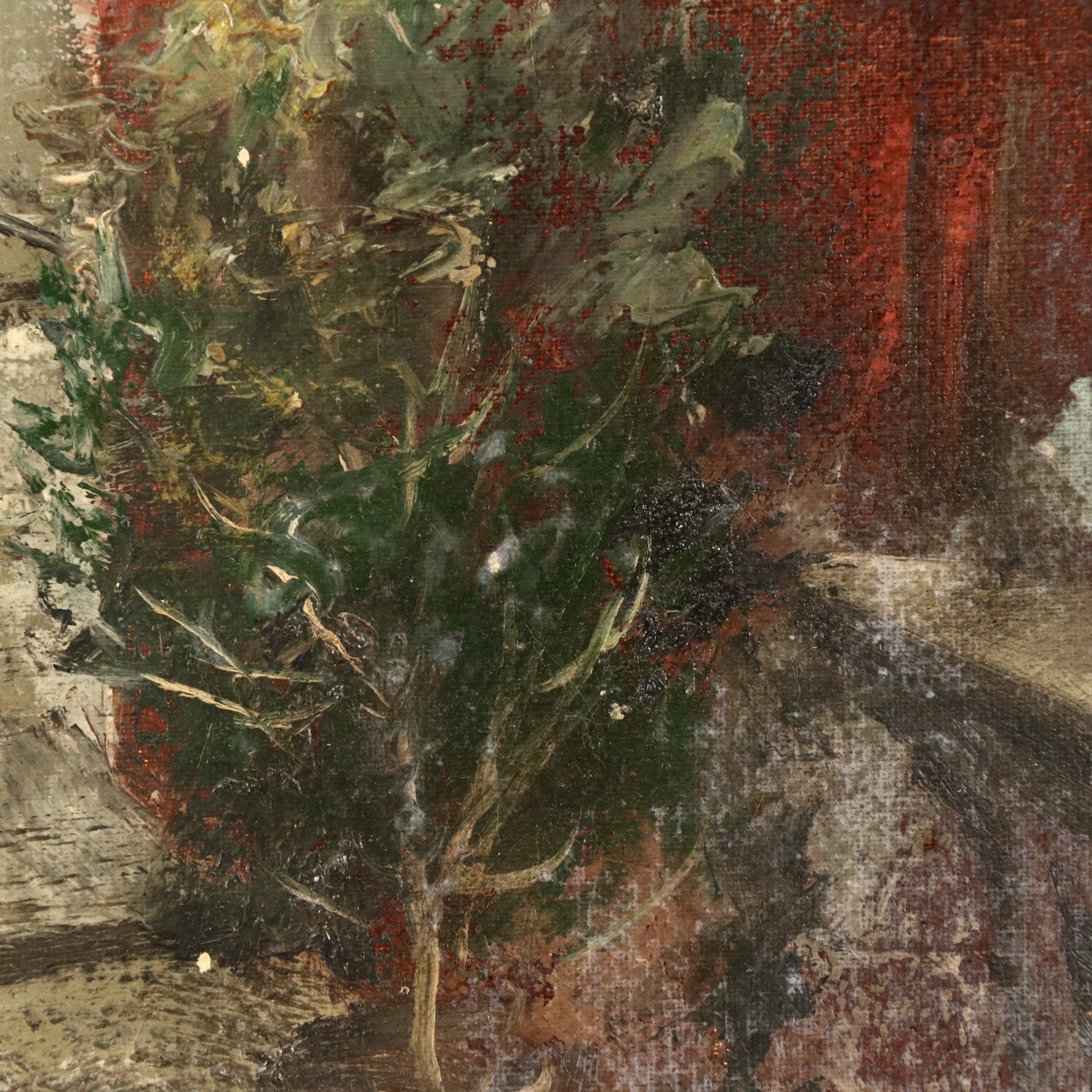 A. Zagora European Cityscape Oil Painting of Street Scene