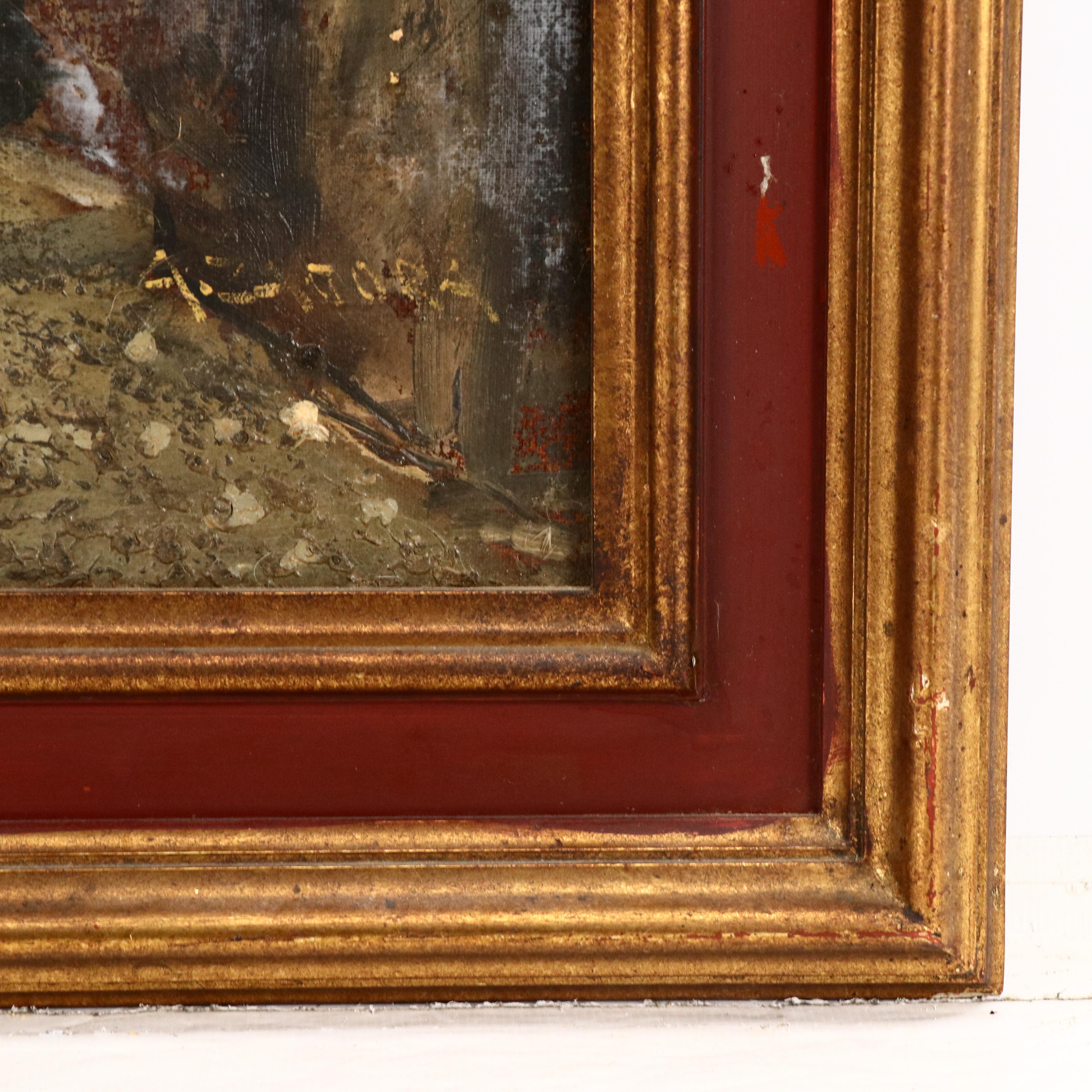 A. Zagora European Cityscape Oil Painting of Street Scene