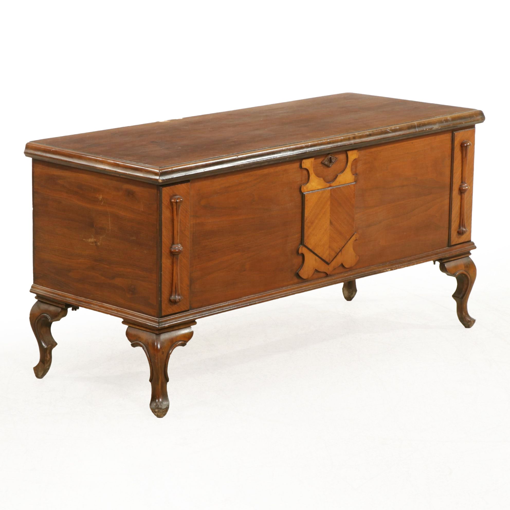 Ed Roos Forest Park Walnut Cedar-Lined Blanket Chest, Early to Mid-20th Century
