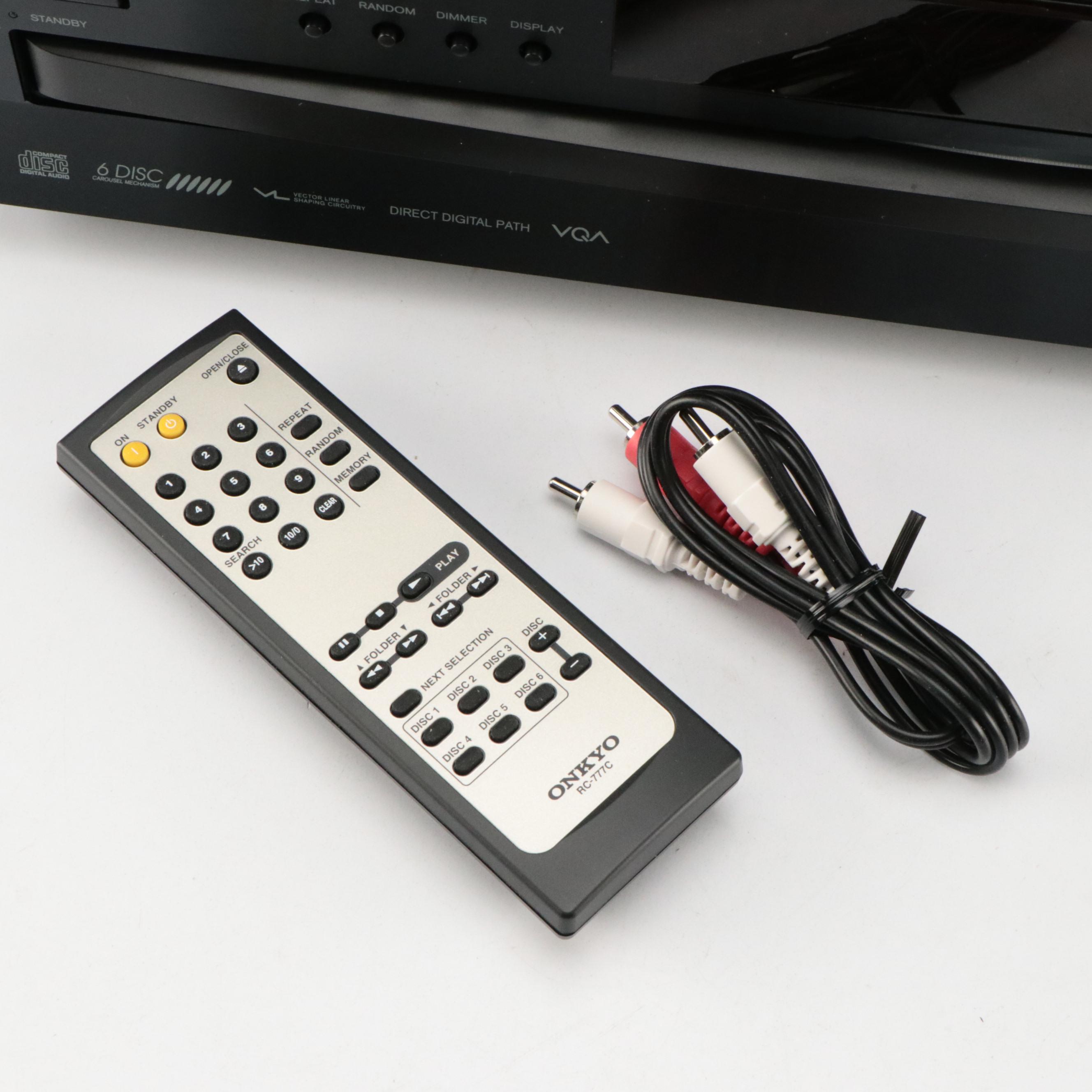 Onkyo DX-C390 6-Disc CD Changer with Remote, 2022