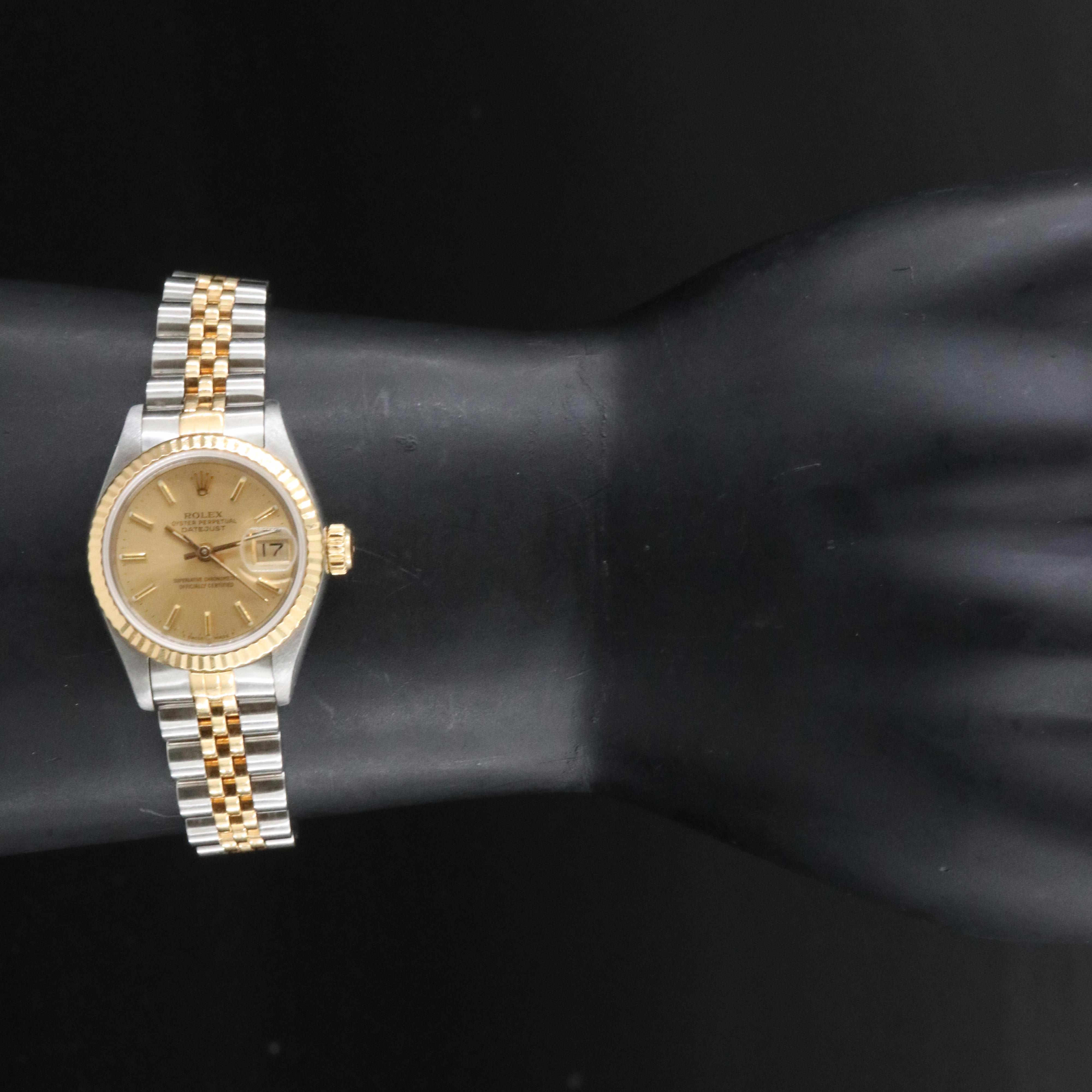 Rolex Datejust 69173 Champagne 26mm Two-Tone 18K & Steel Automatic Watch