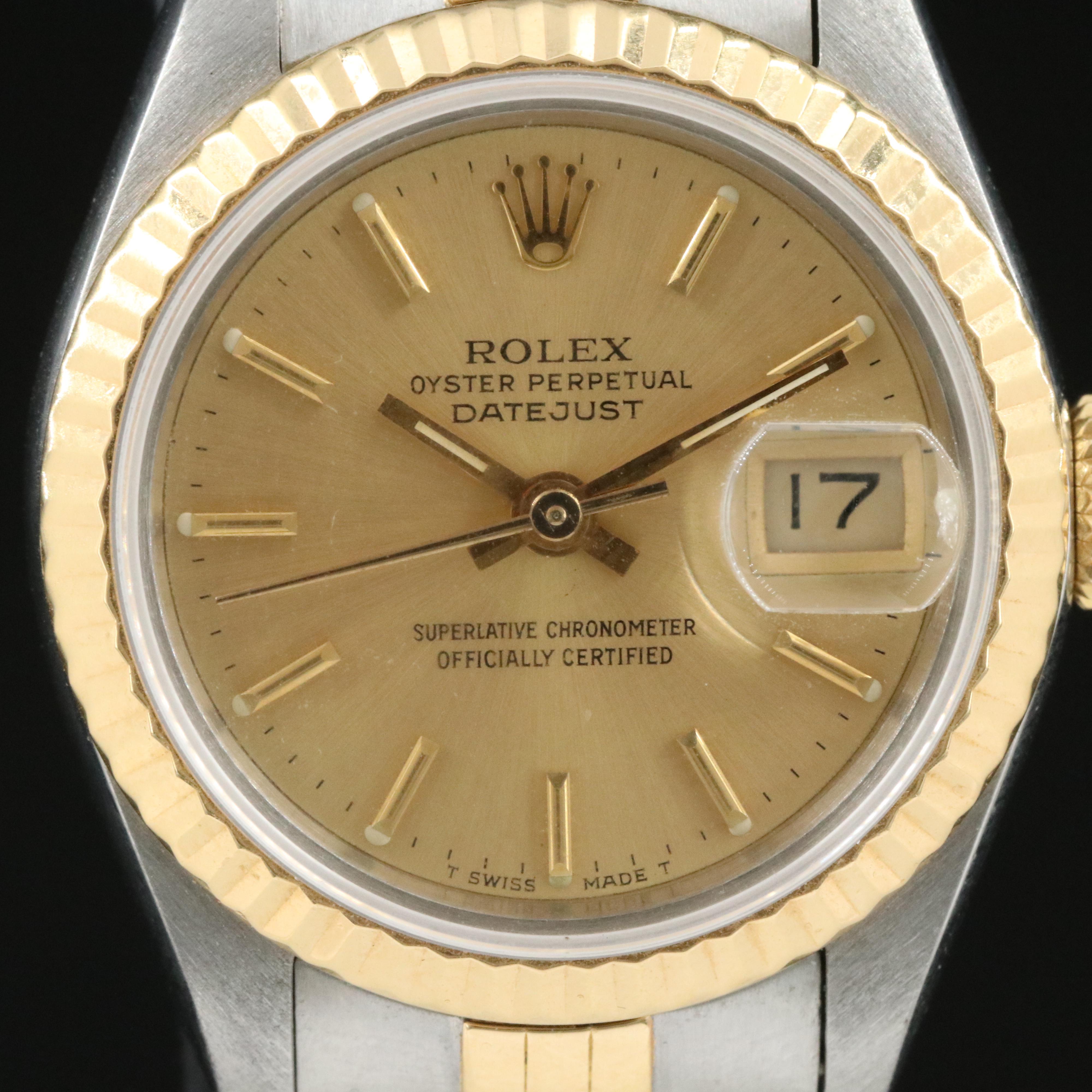Rolex Datejust 69173 Champagne 26mm Two-Tone 18K & Steel Automatic Watch