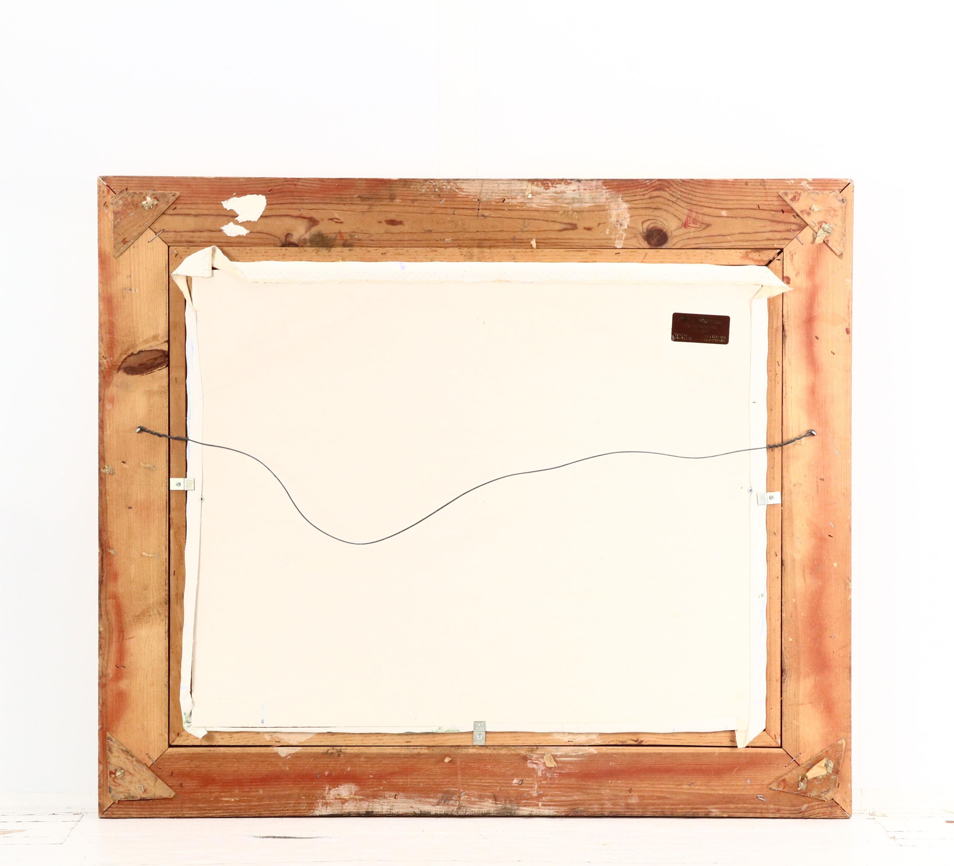 Walt Nowatka Impressionist Style River Landscape Oil Painting, Late 20th Century