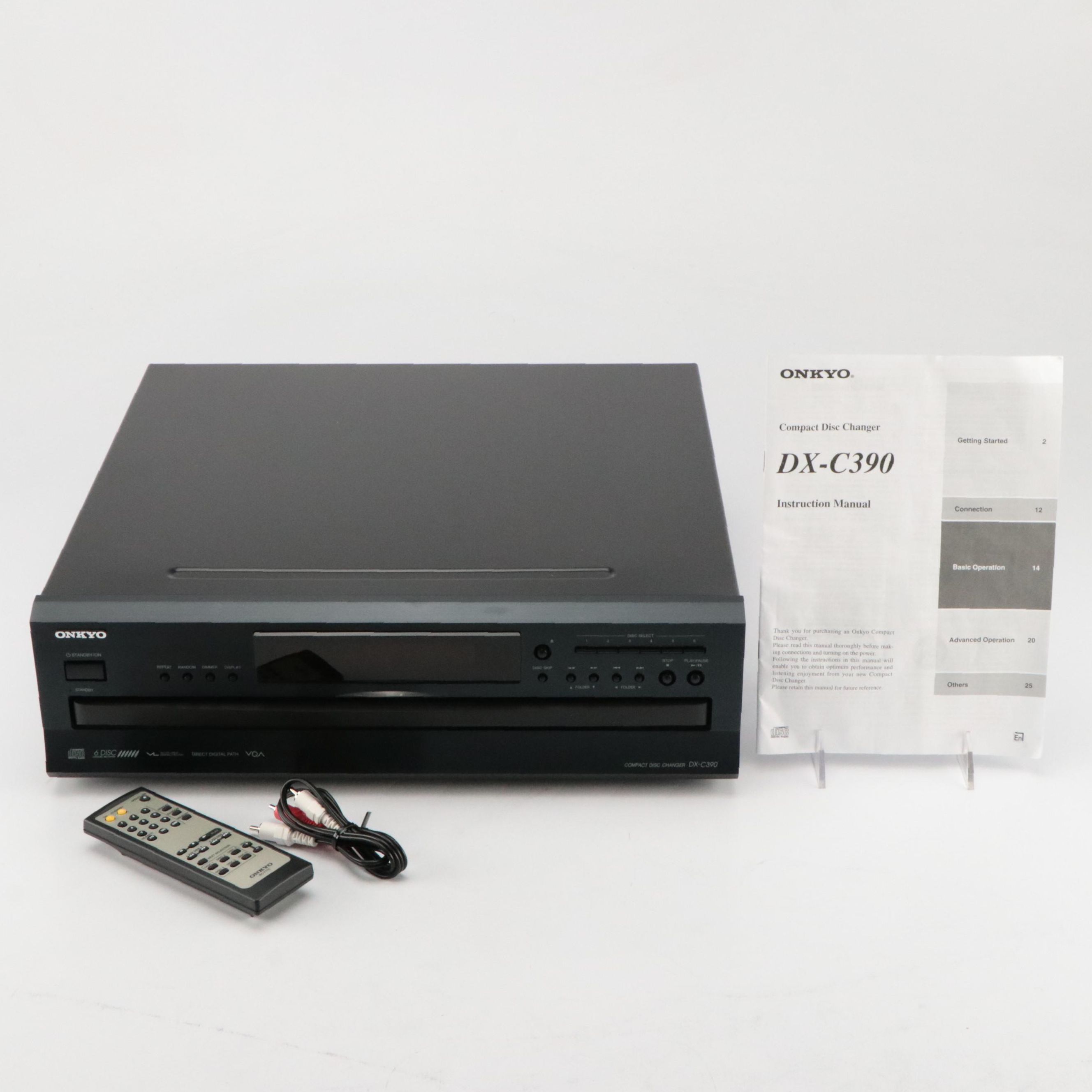 Onkyo DX-C390 6-Disc CD Changer with Remote, 2022