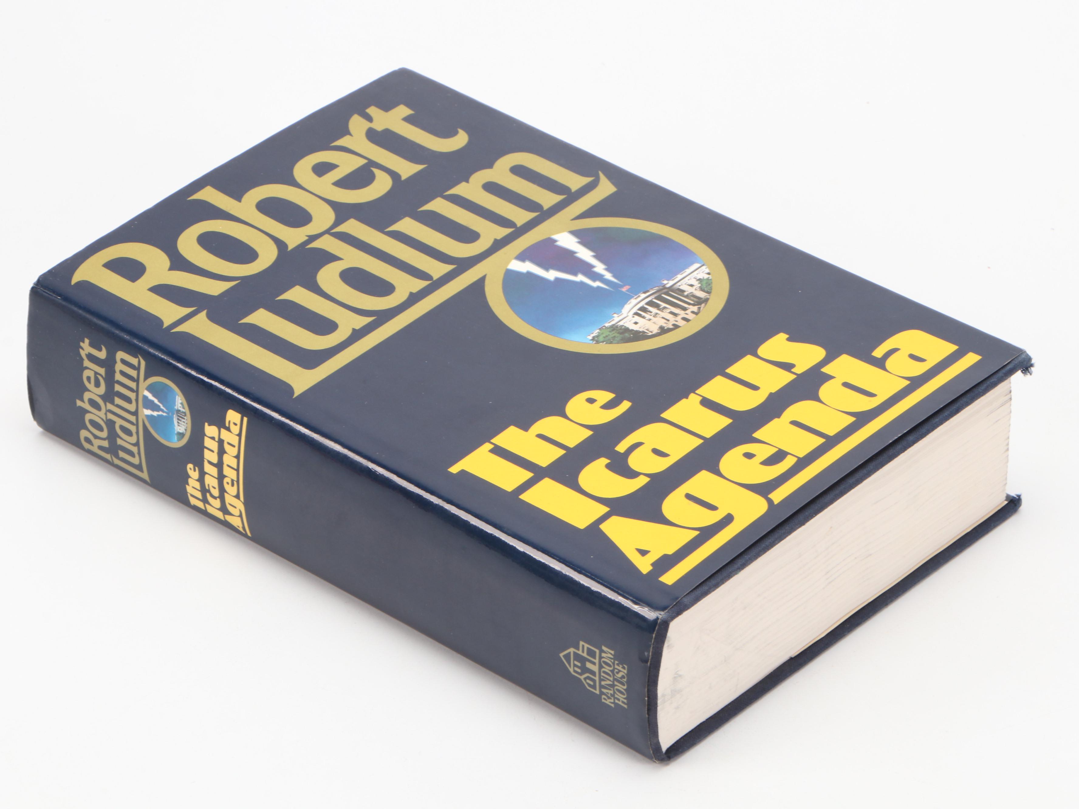Signed First Edition "The Icarus Agenda" by Robert Ludlum and More Books