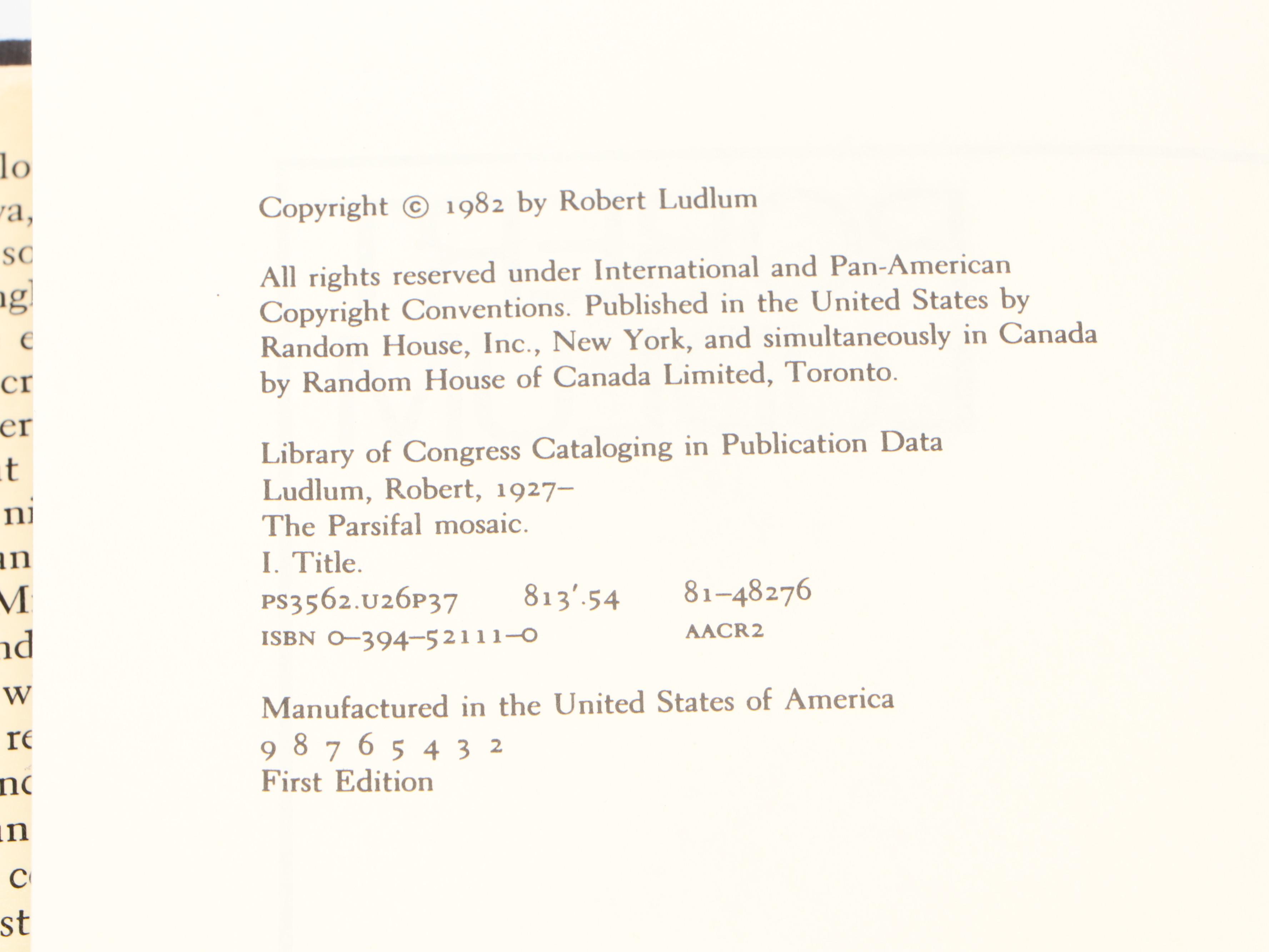 Signed First Edition "The Icarus Agenda" by Robert Ludlum and More Books