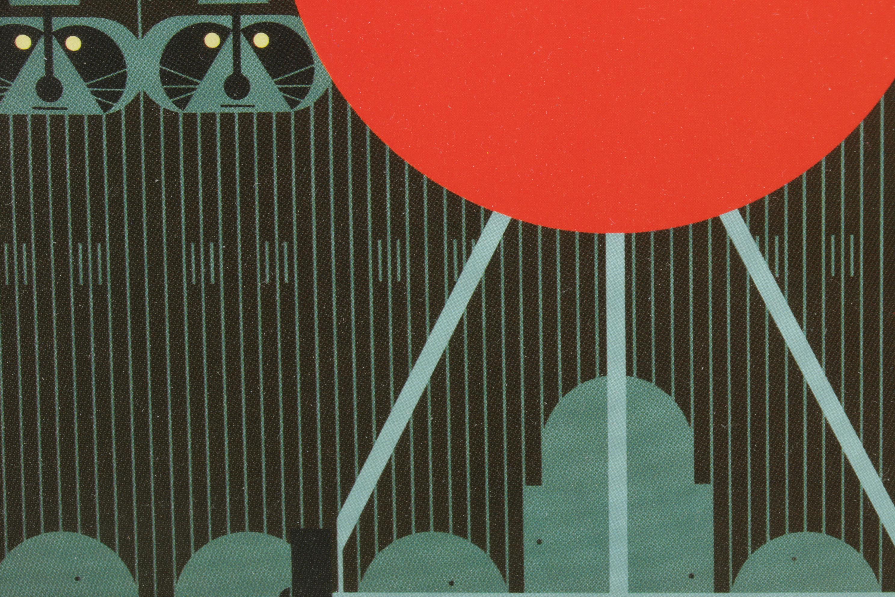 Charley Harper Offset Lithograph "Big Rac Attack"
