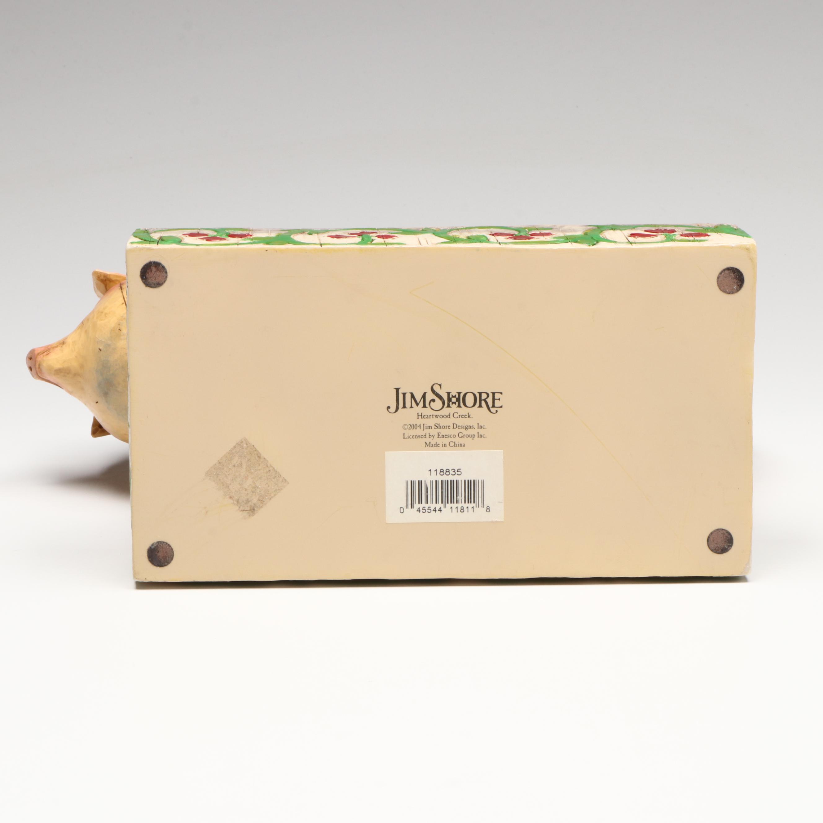 Jim Shore American Folk Art Style Pig Figurine