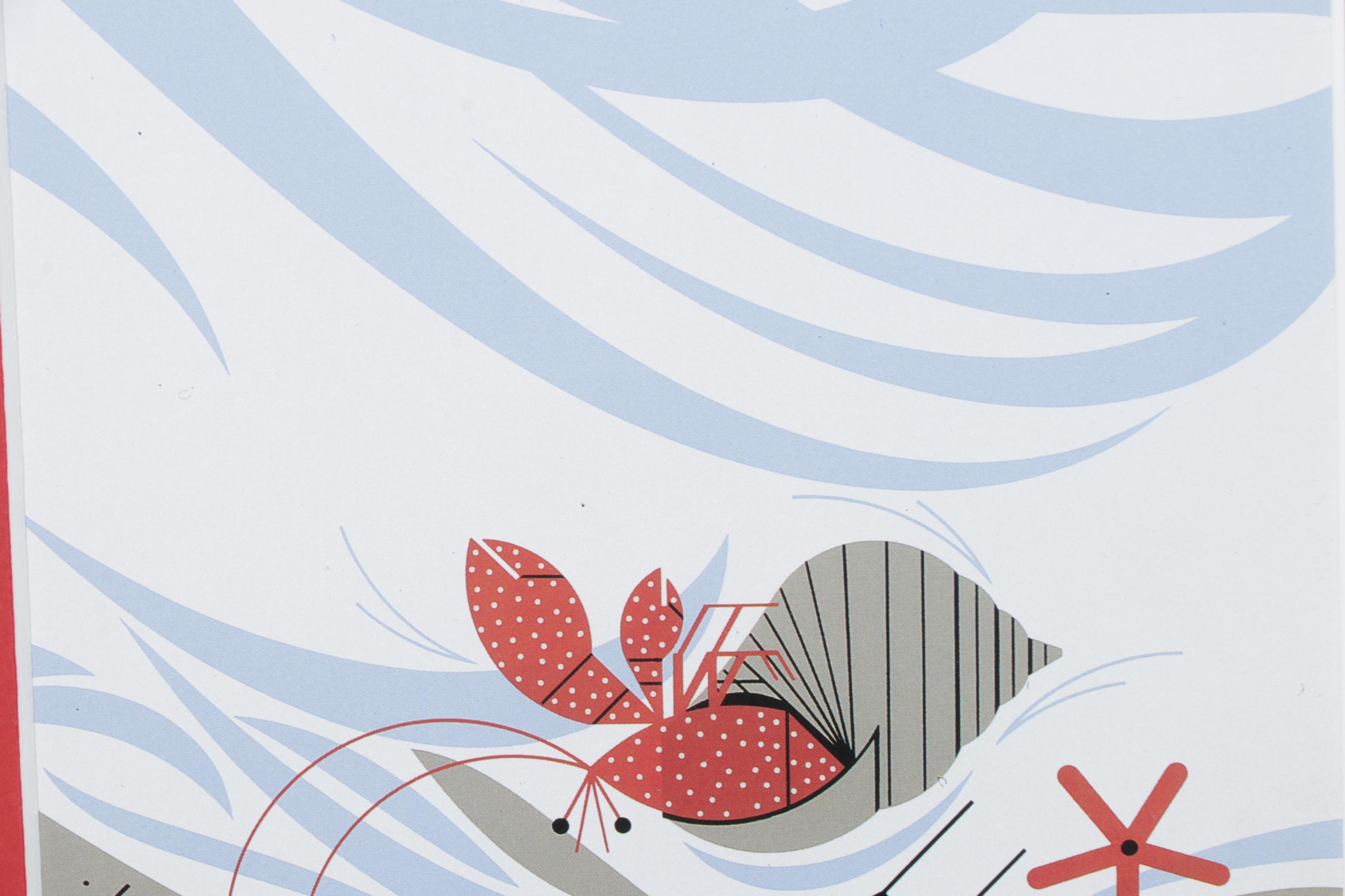 Charley Harper Offset Lithograph "Crabitat", 1987