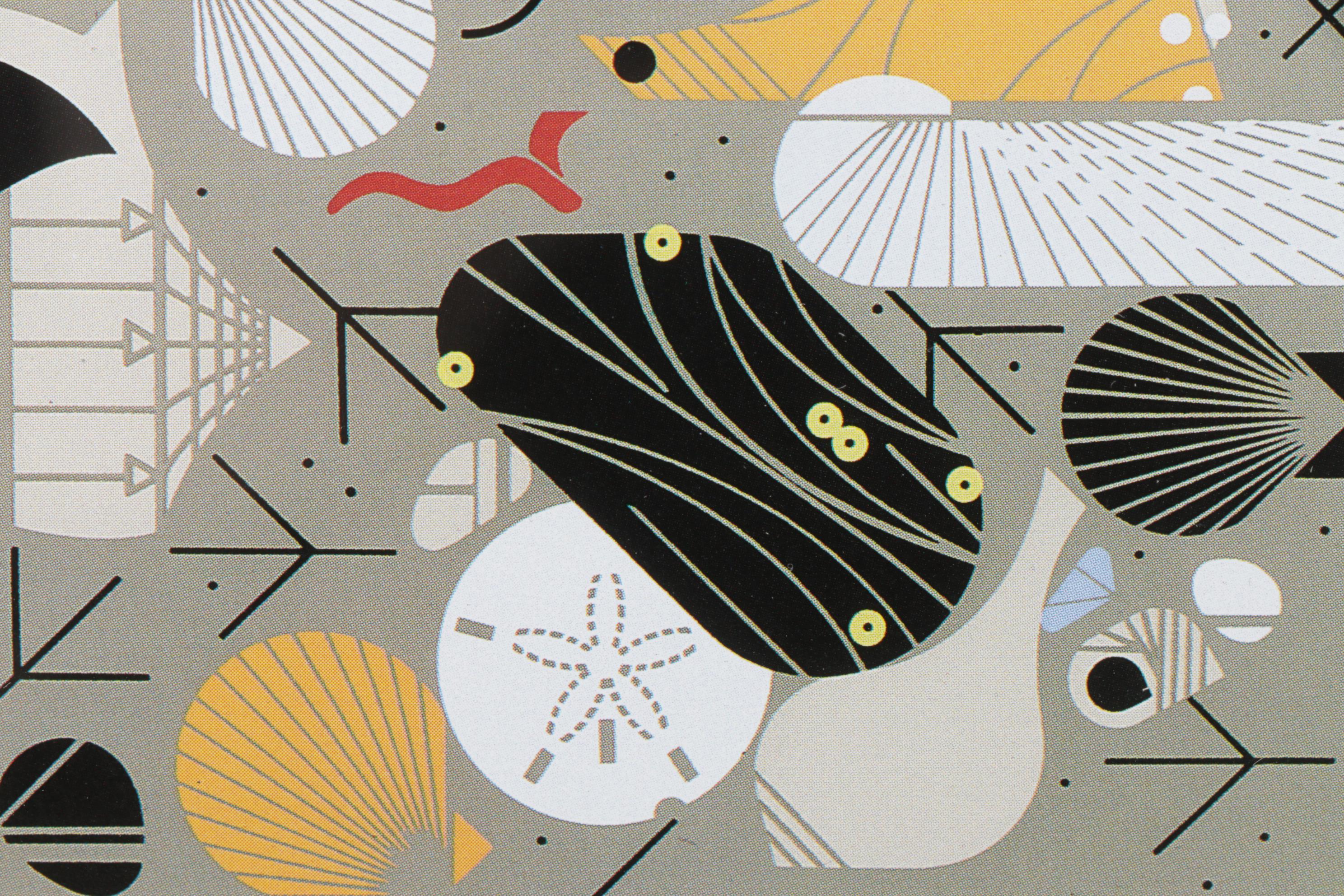 Charley Harper Offset Lithograph "Crabitat", 1987