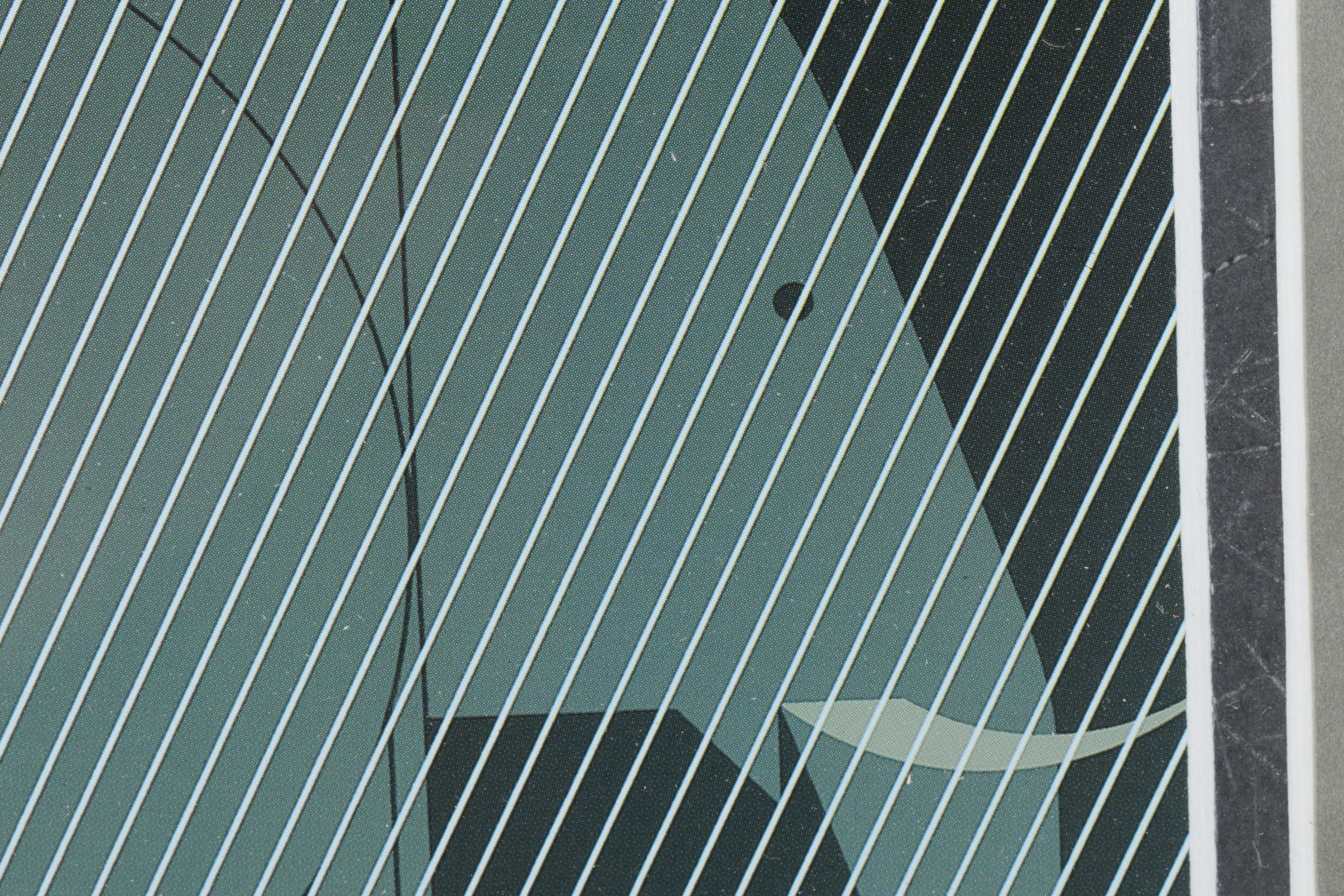 Charley Harper Offset Lithograph "Jumbrella", 1980