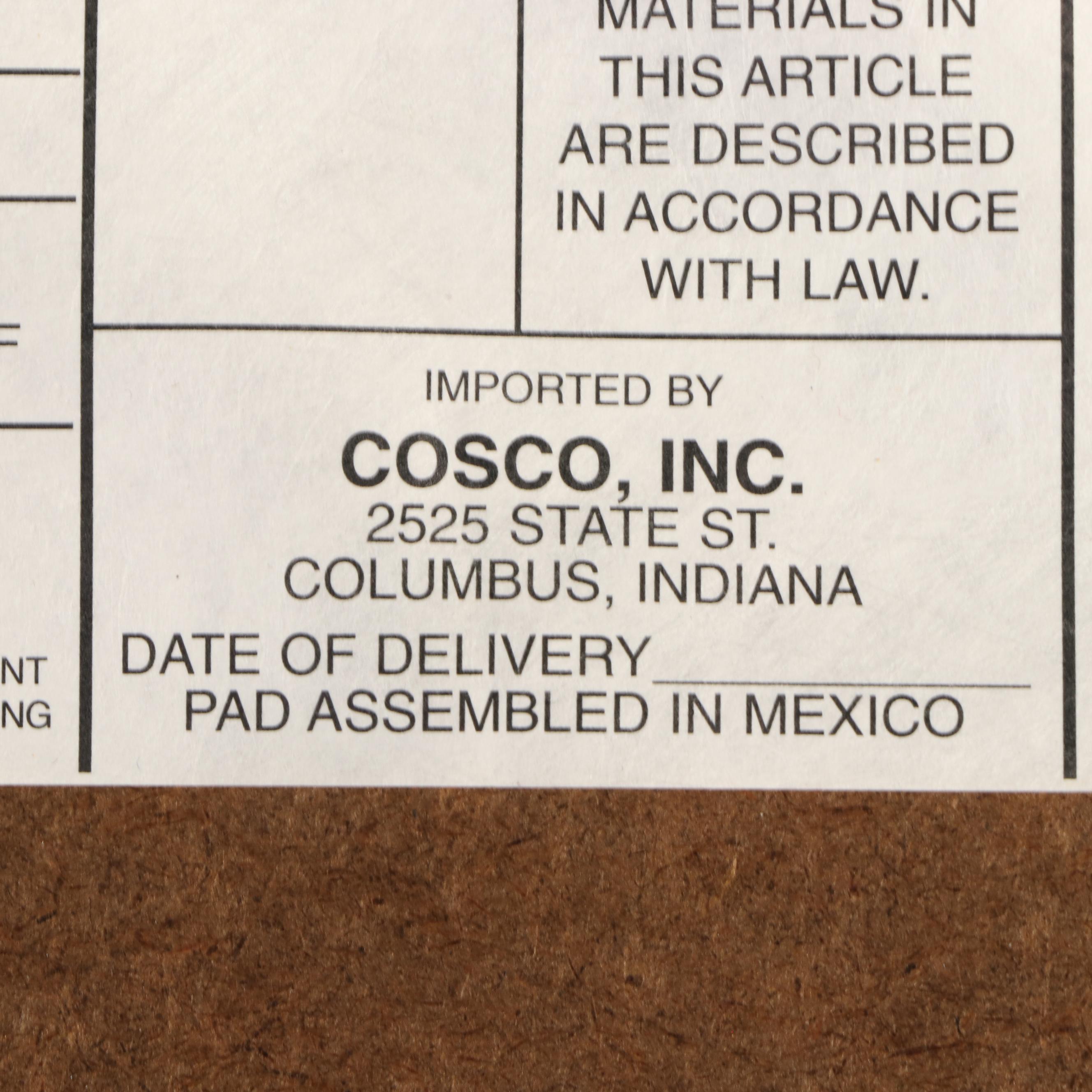 Coleman Aluminum Folding Table with Four Cosco Folding Chairs