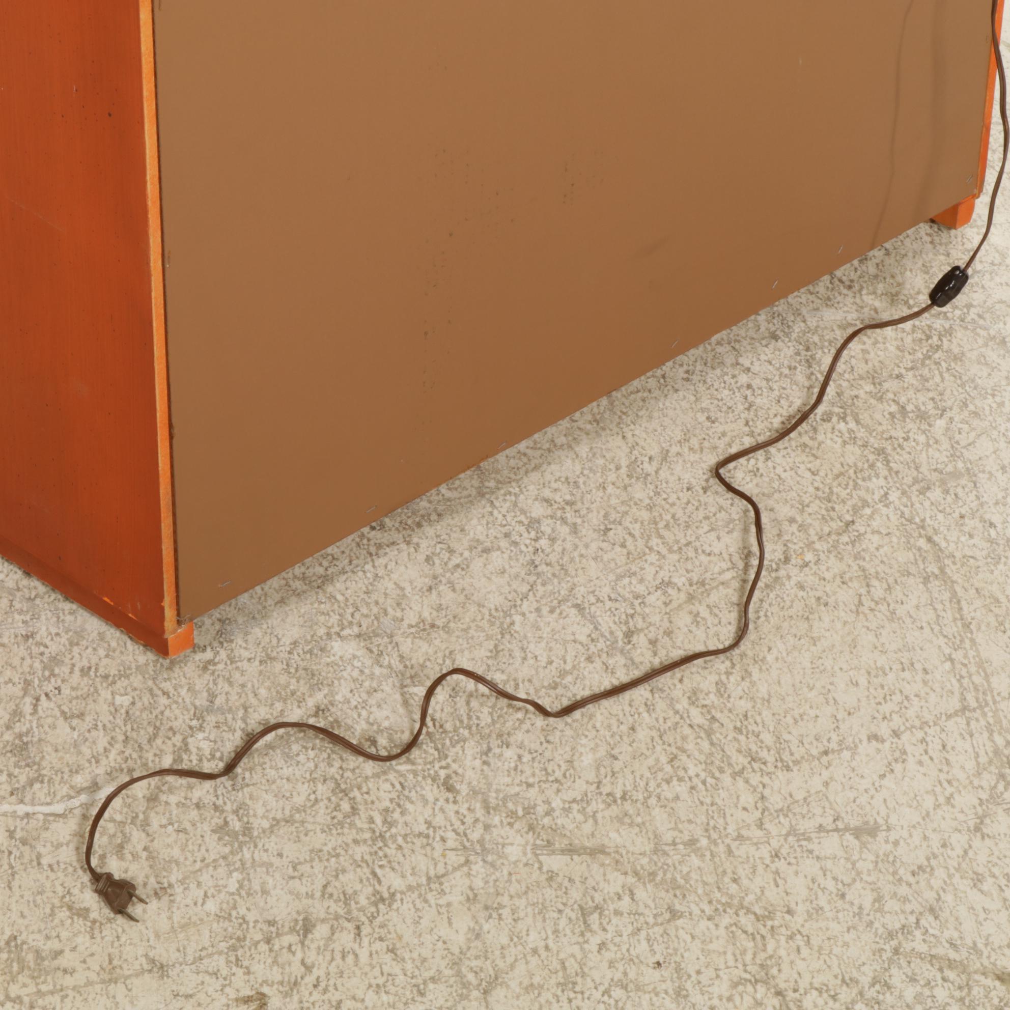 Thomasville Chinoiserie Red-Stained Drop-Front Desk