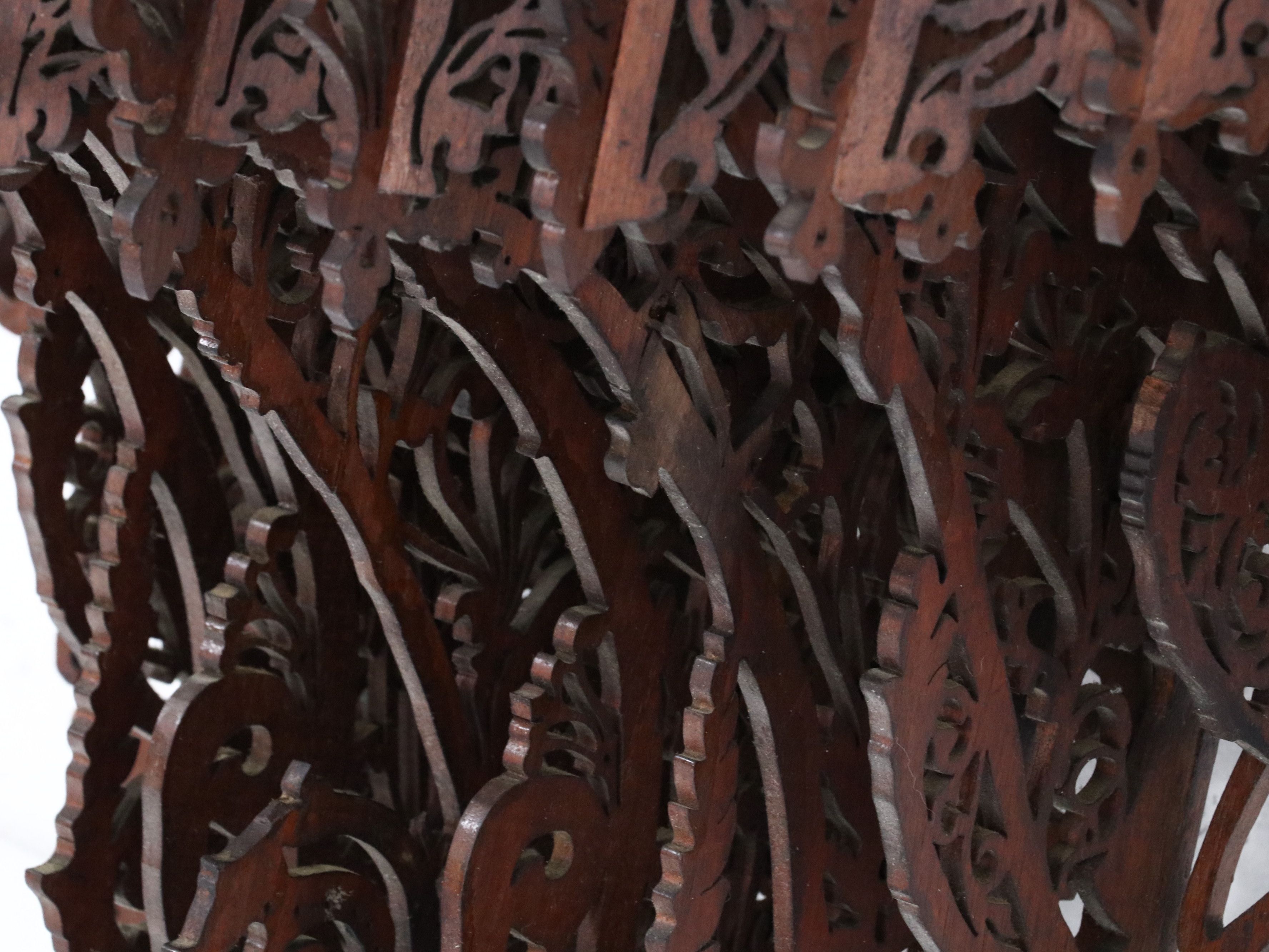 American Folk Art Fretwork Gothic Cathedral Clock with Wall Shelf, Early 20th C.