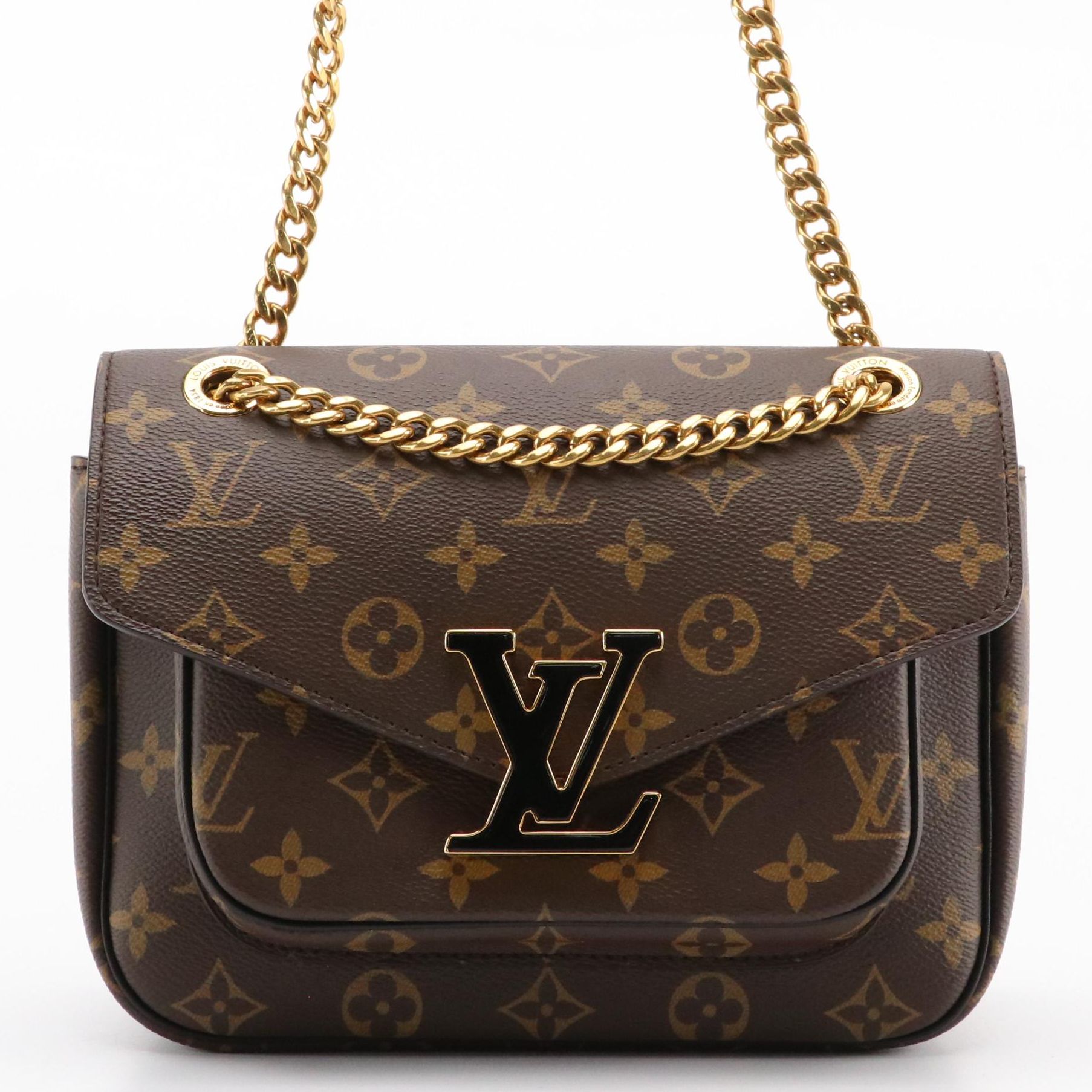Louis Vuitton Passy Shoulder Bag in Monogram Canvas and Leather with Box
