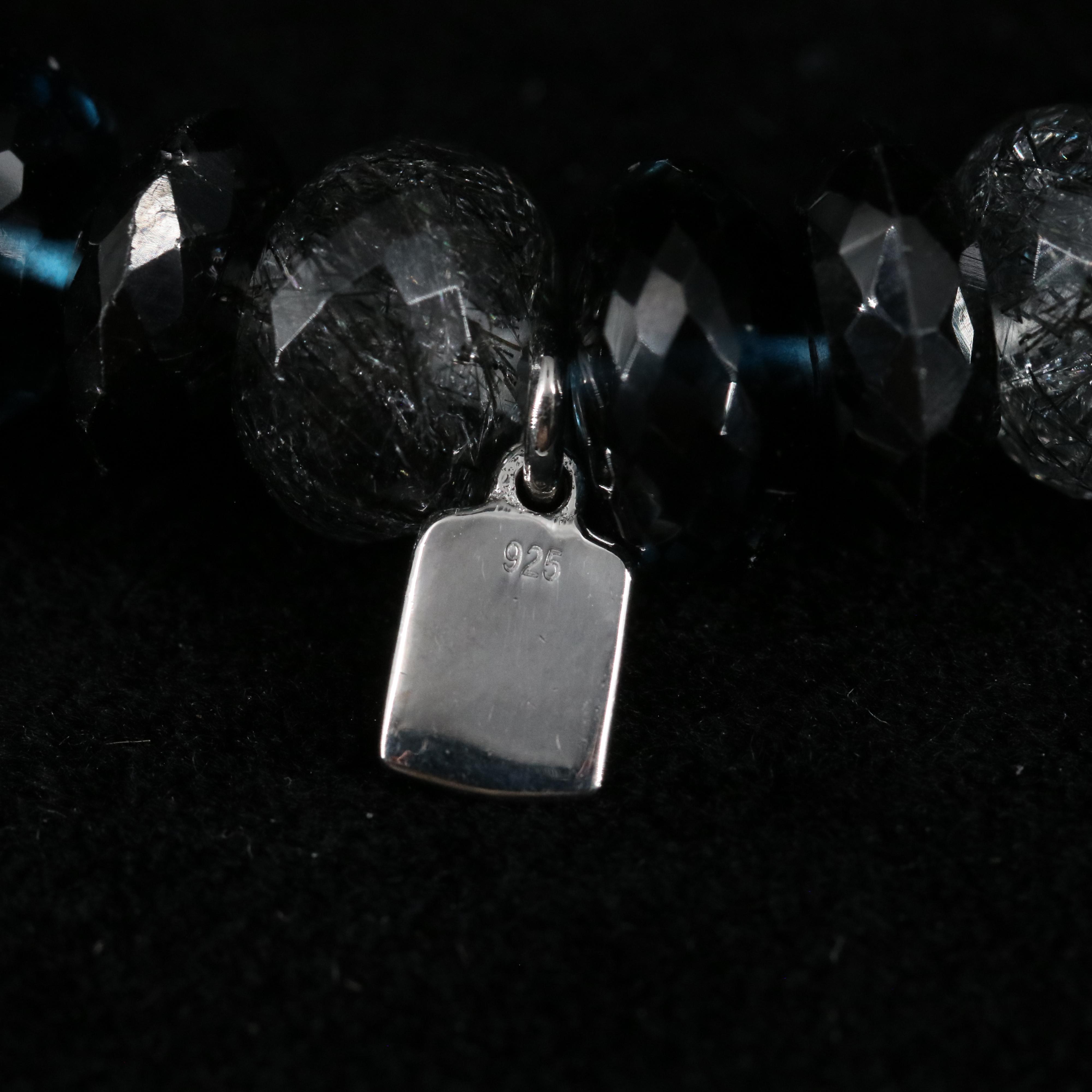 Sheryl Lowe Tourmalated Quartz, Spinel and Diamond Bracelet