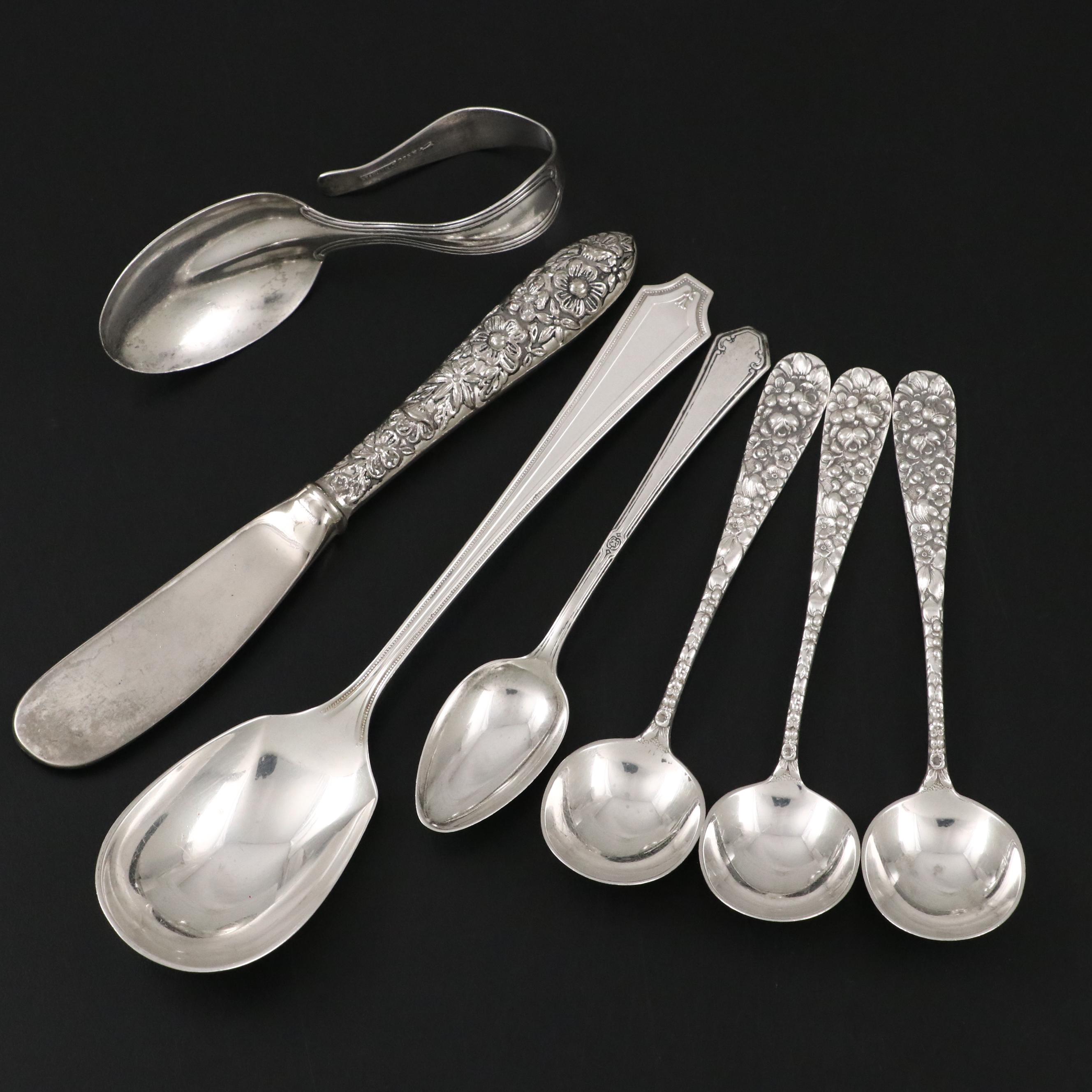 Gorham "King Albert" Sterling Spoon with Kirk Stieff Spoons and More Flatware