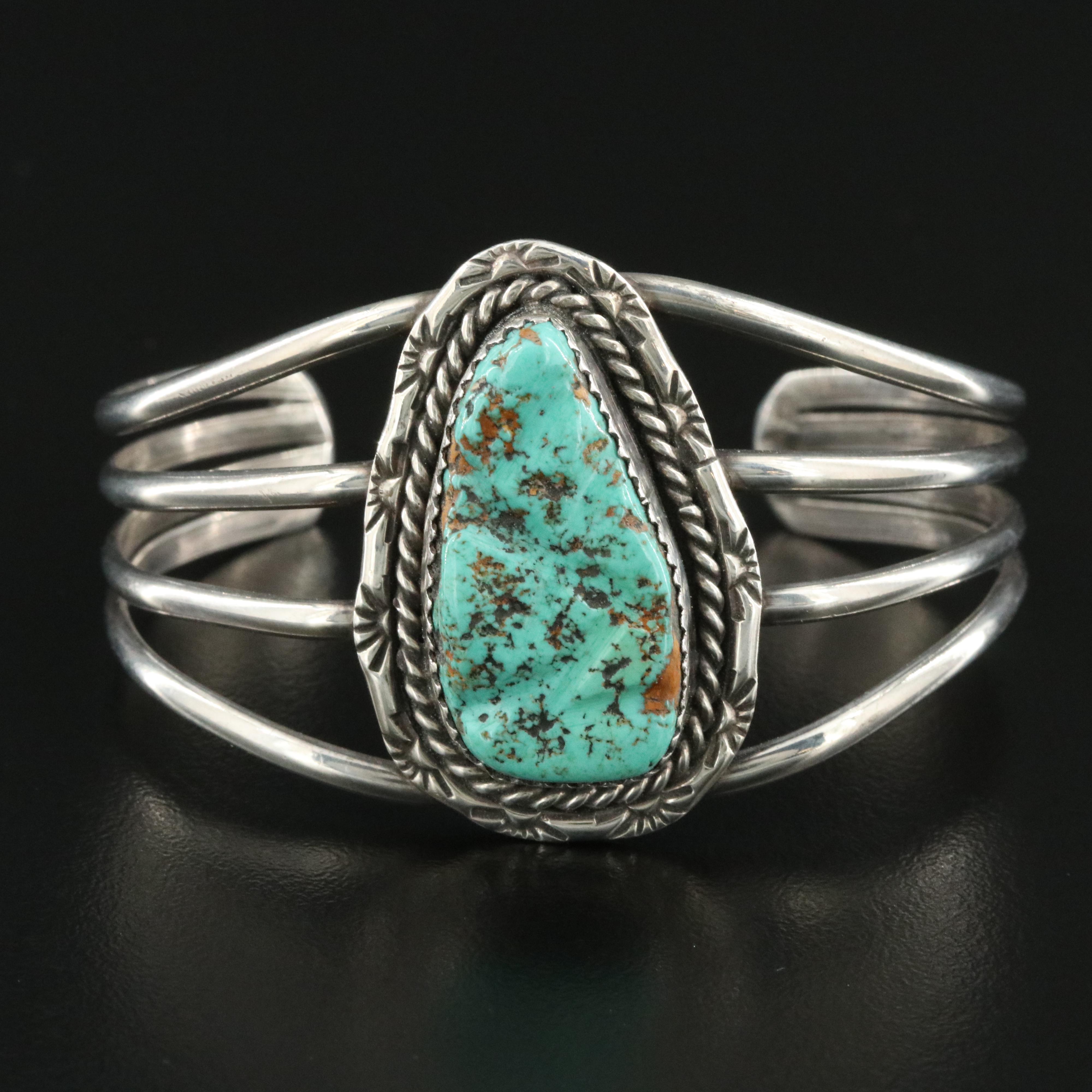 Sterling Turquoise Cuff Bracelet