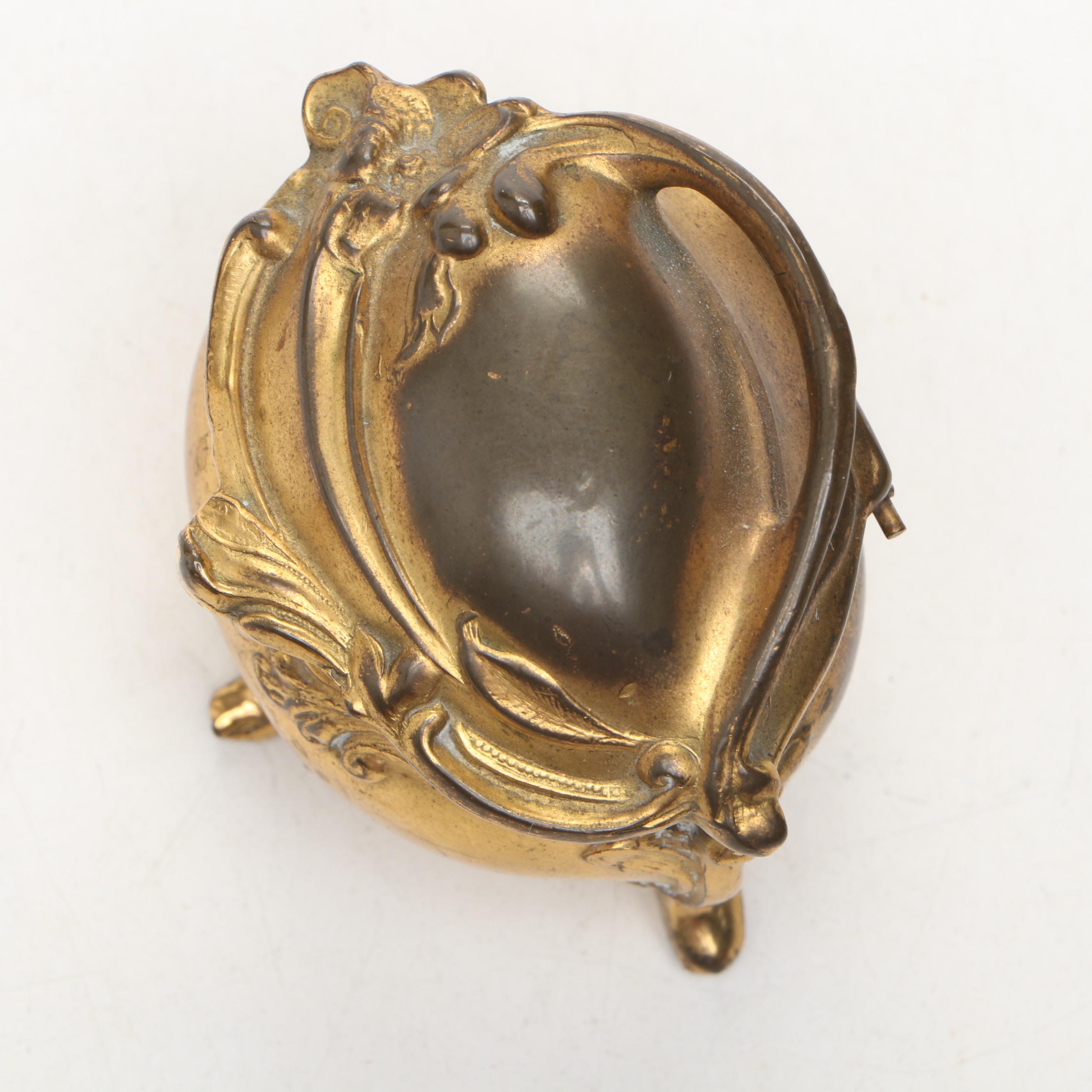 Hope Silver Co. Plated Hand Mirror with Brainard & Wilson Jewelry Casket