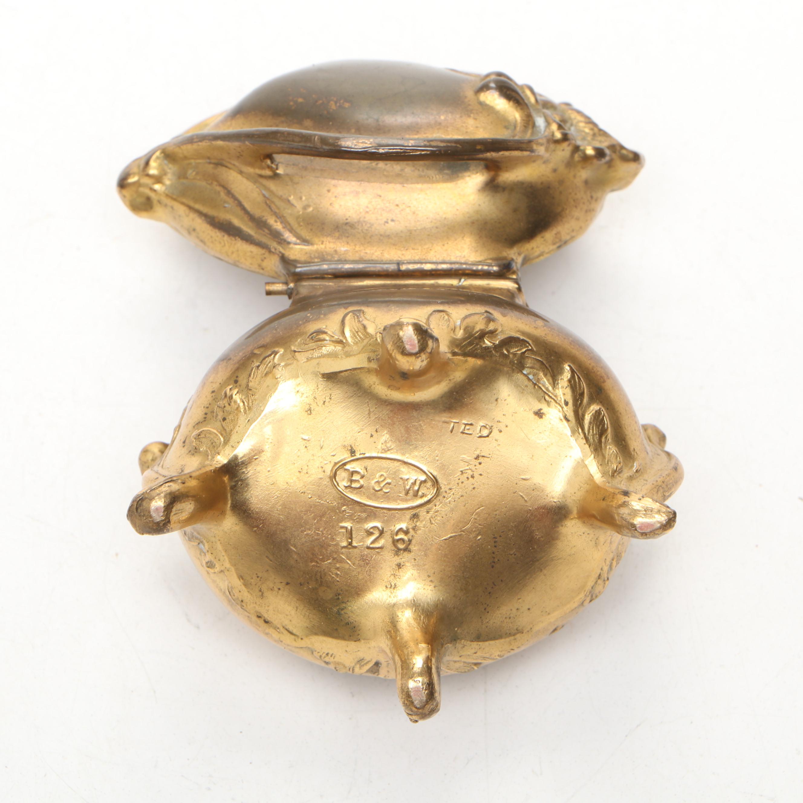 Hope Silver Co. Plated Hand Mirror with Brainard & Wilson Jewelry Casket