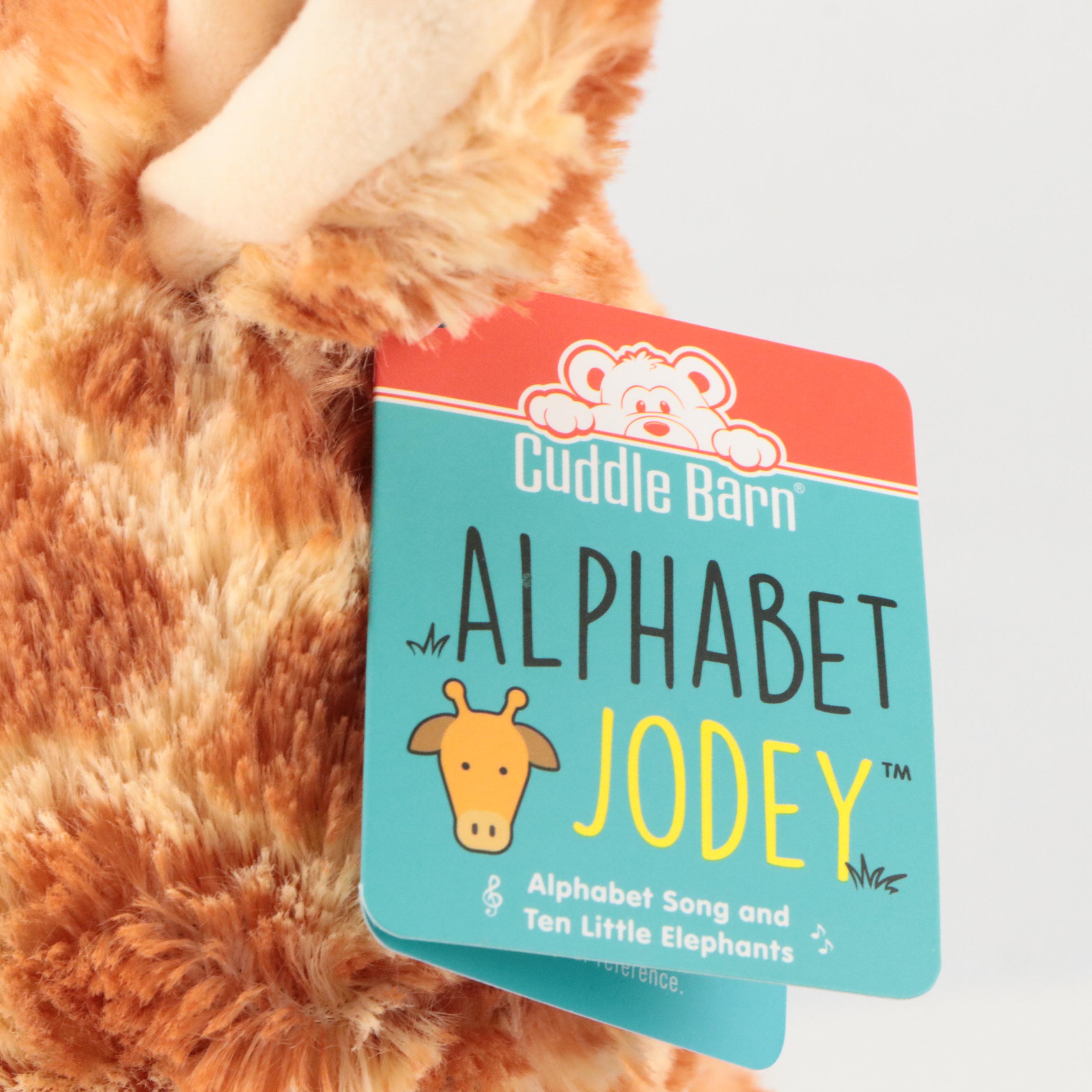 Pair of Cuddle Barn Animatronic Polyester Mother Goose and Alphabet Jodey