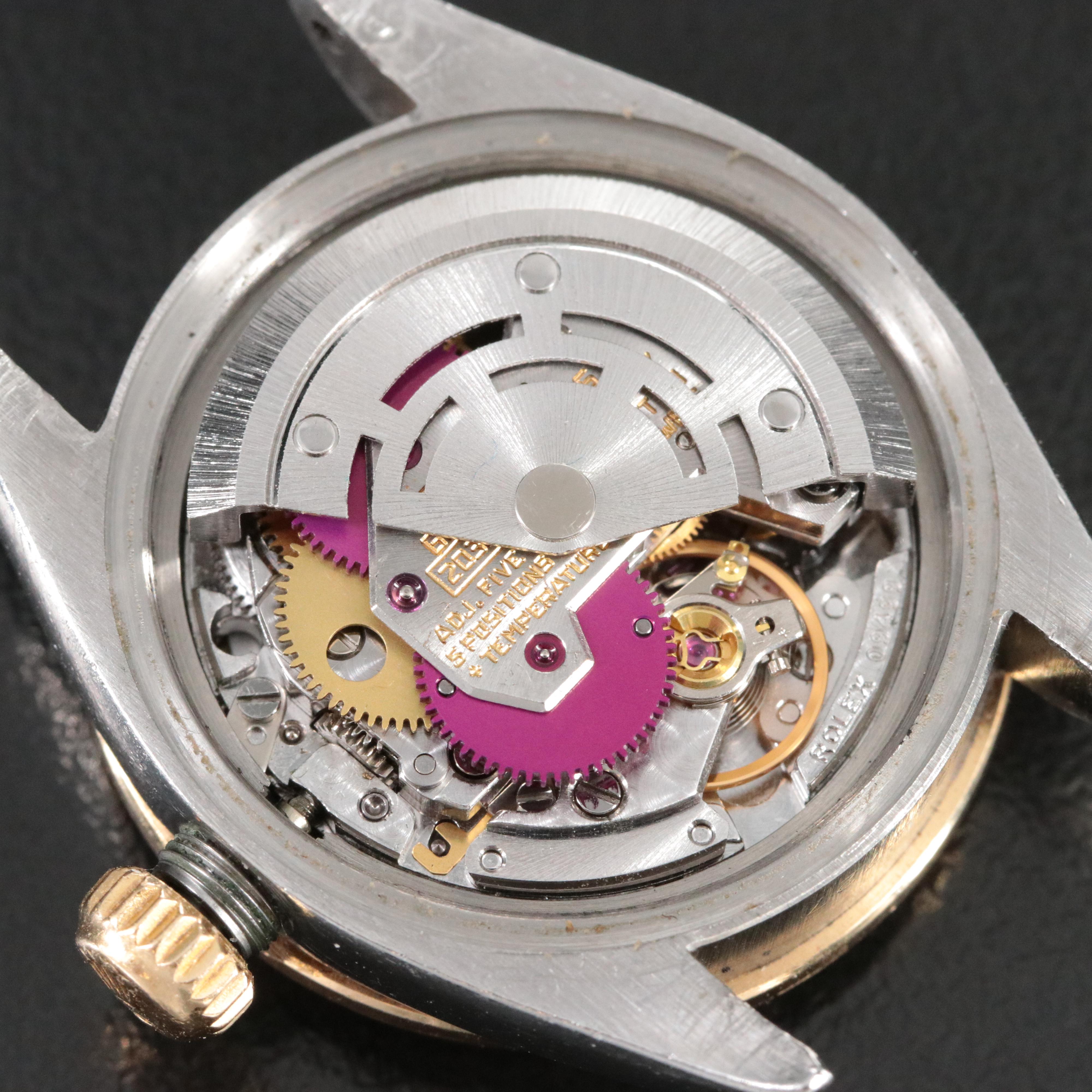 Rolex Datejust 6917 Custom Diamond Dial & Bezel 26mm 18K & Steel Watch