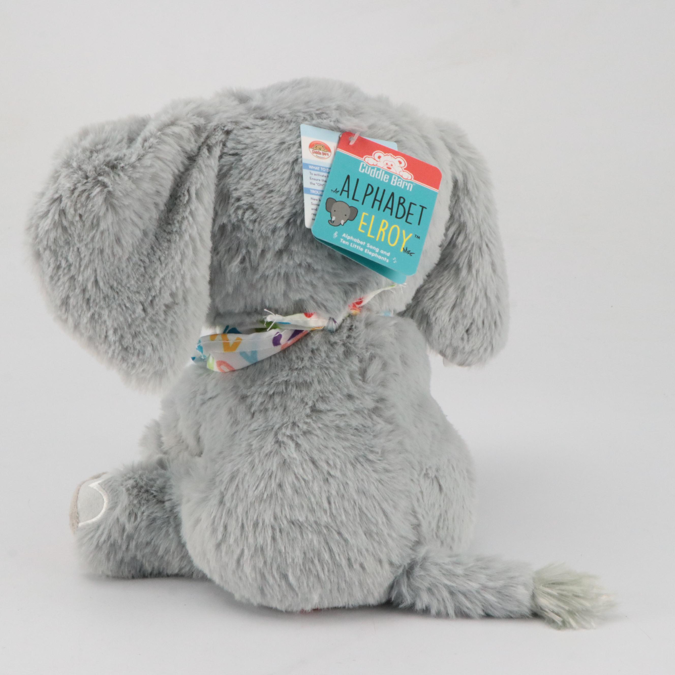 Cuddle Barn Animatronic Polyester Alphabet Elroy