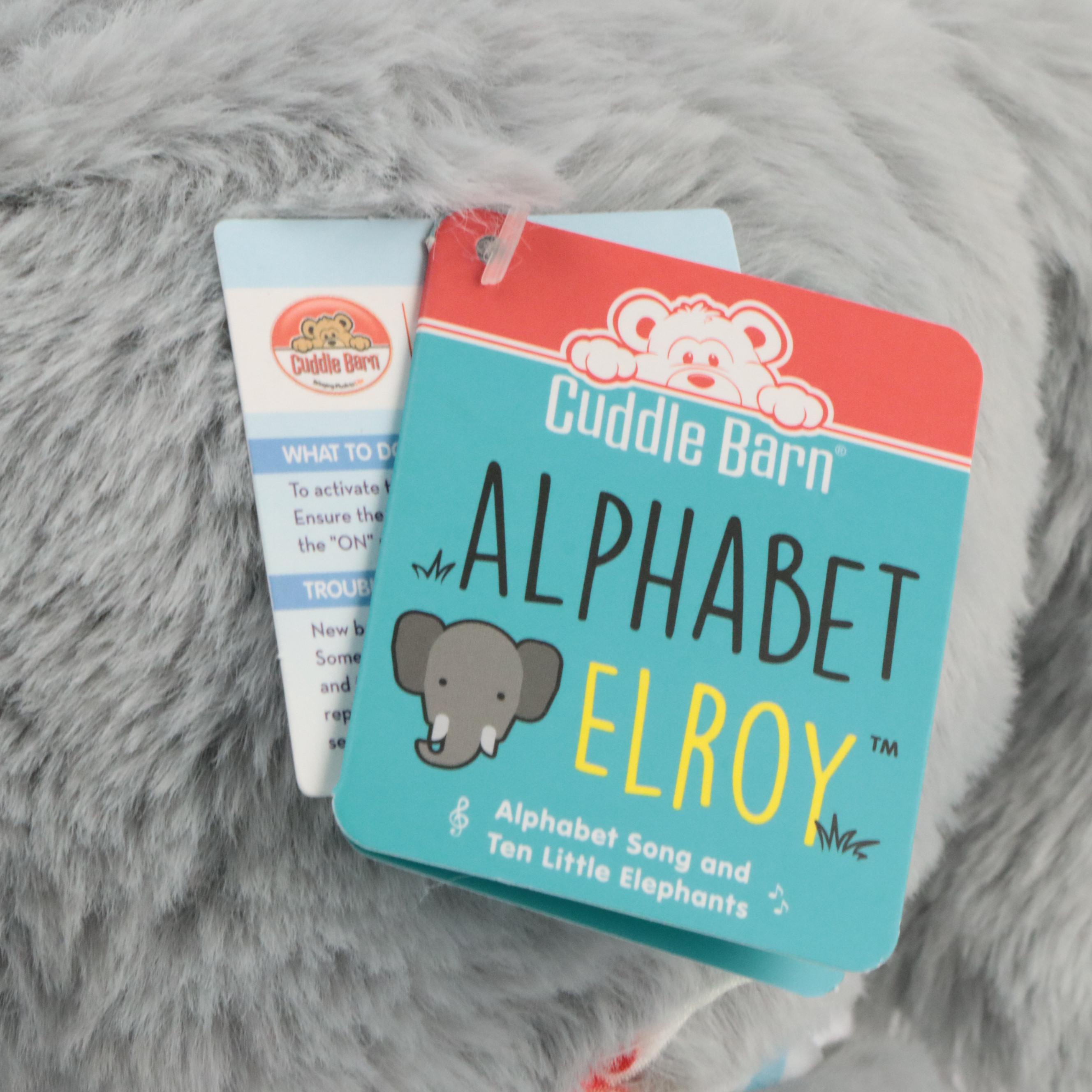 Cuddle Barn Animatronic Polyester Alphabet Elroy