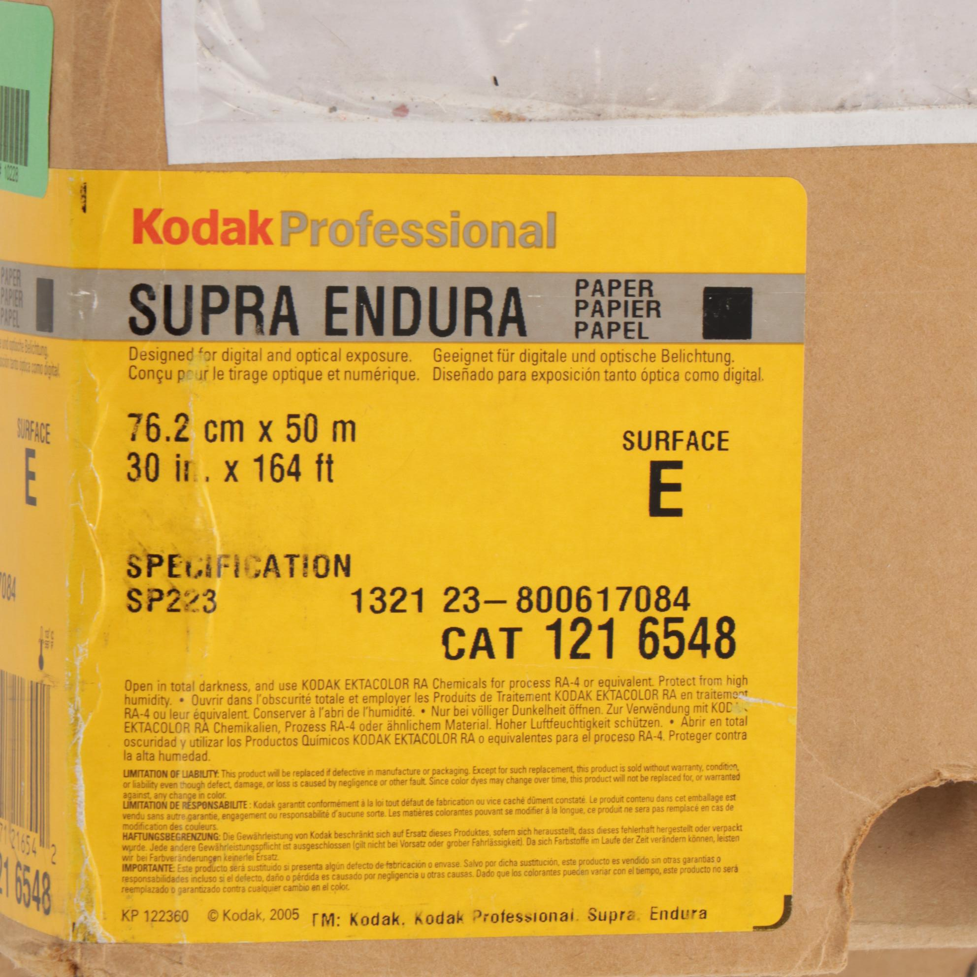 Kodak "Supra Endura" Fine Art Photo Paper & Canvas Rolls