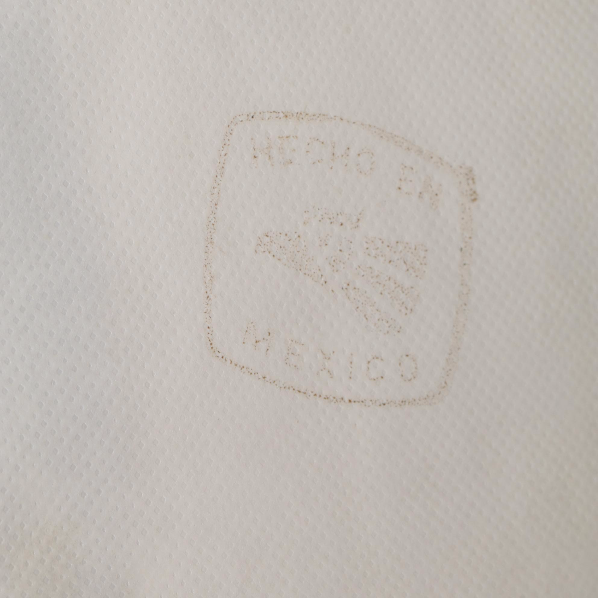 Rustic Southwestern Style Mexican Pine Dining Table with Seven Leather Chairs