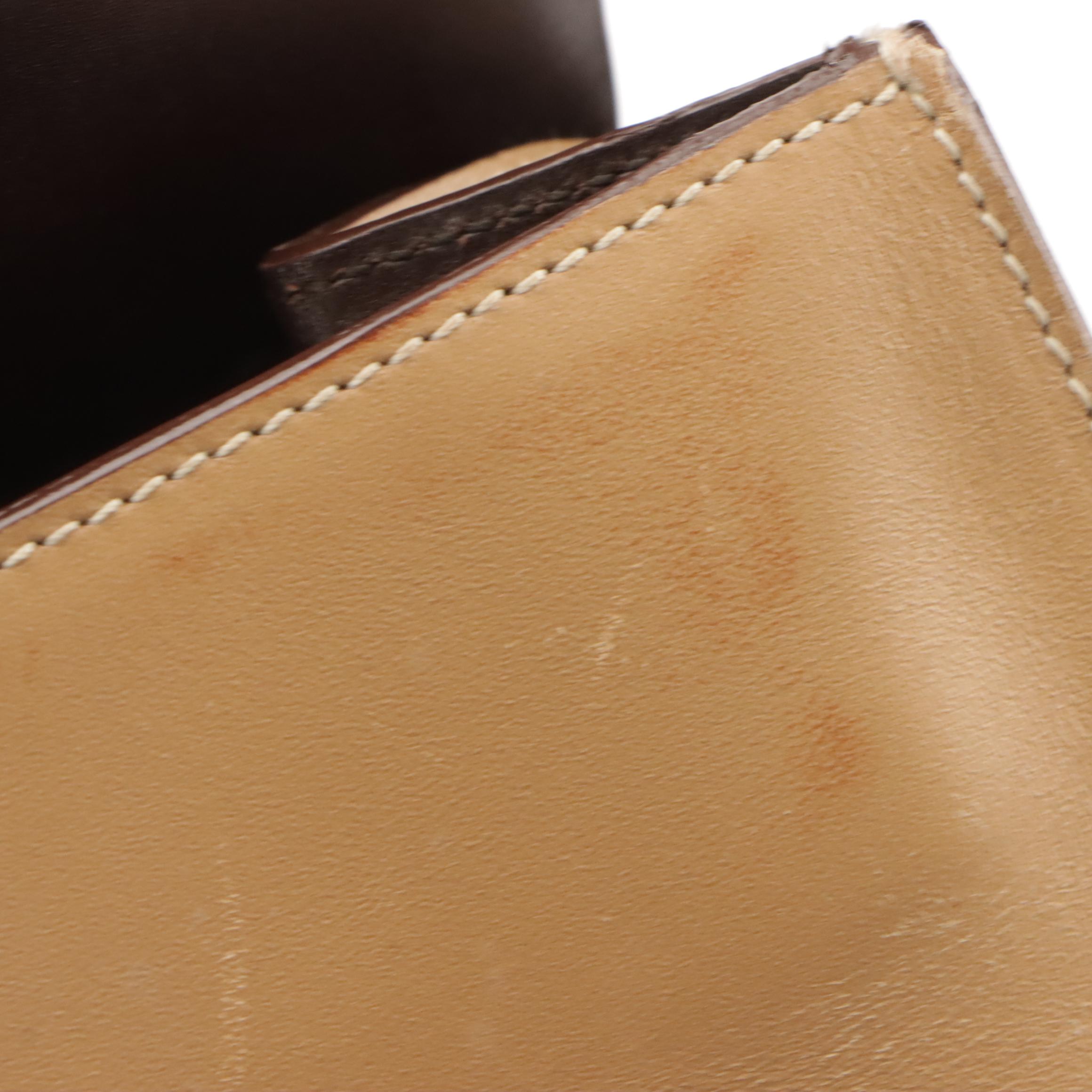 Prada Beige Smooth Leather Flap-Over Shoulder Bag