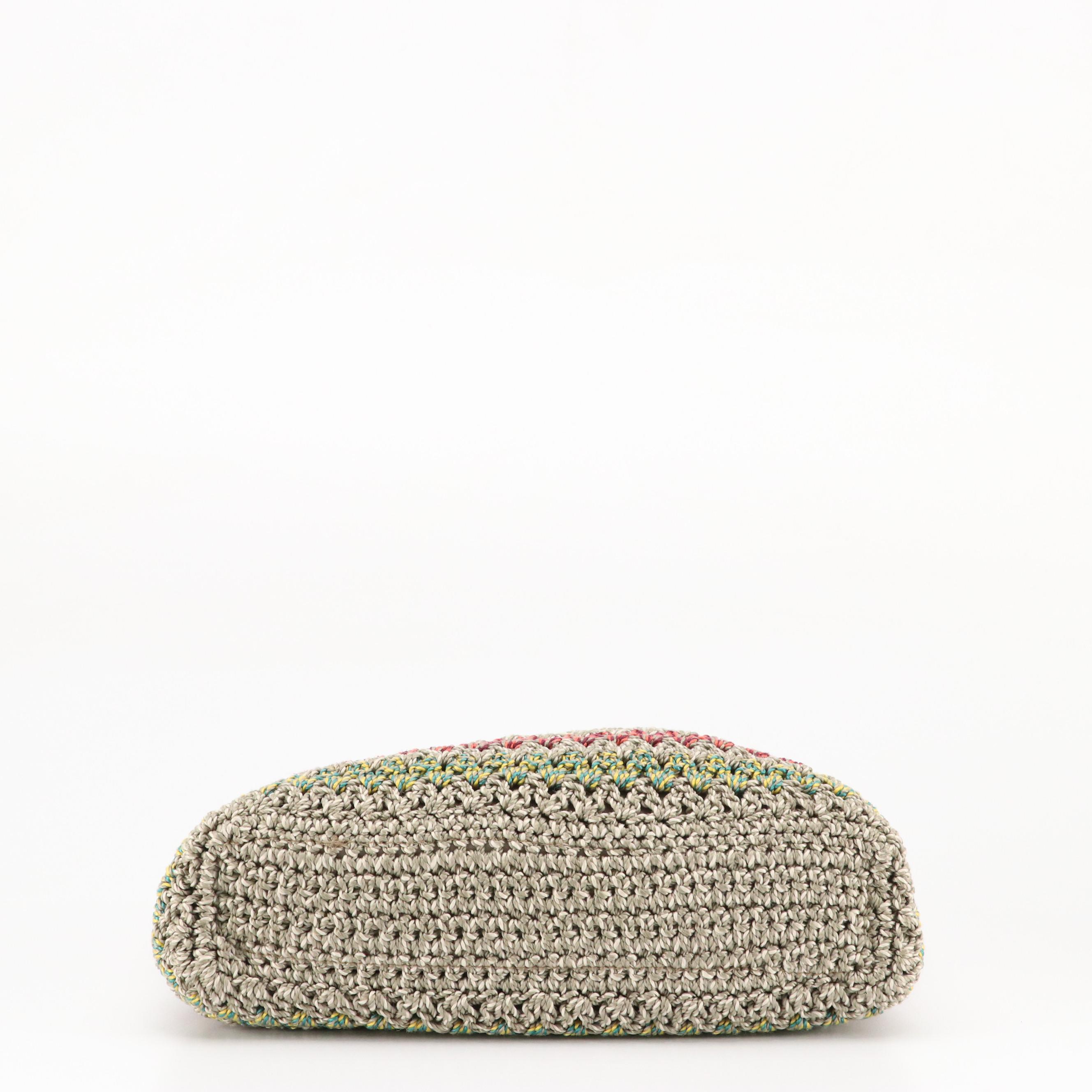 The Sak Lumi Striped Crochet Convertible and Lina Black Woven Shoulder Bags