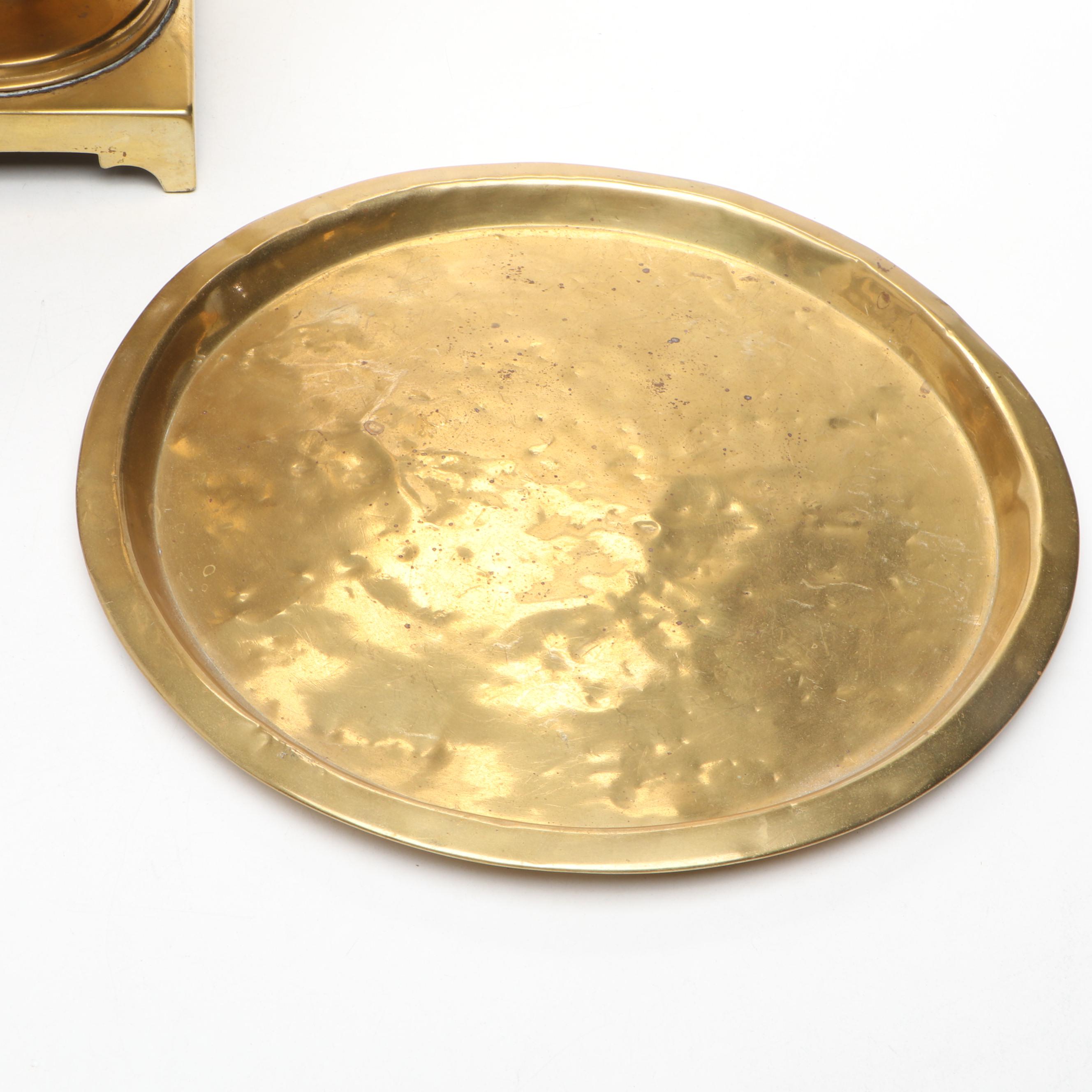 Brass Samovar and Tray, Early to Mid-20th Century