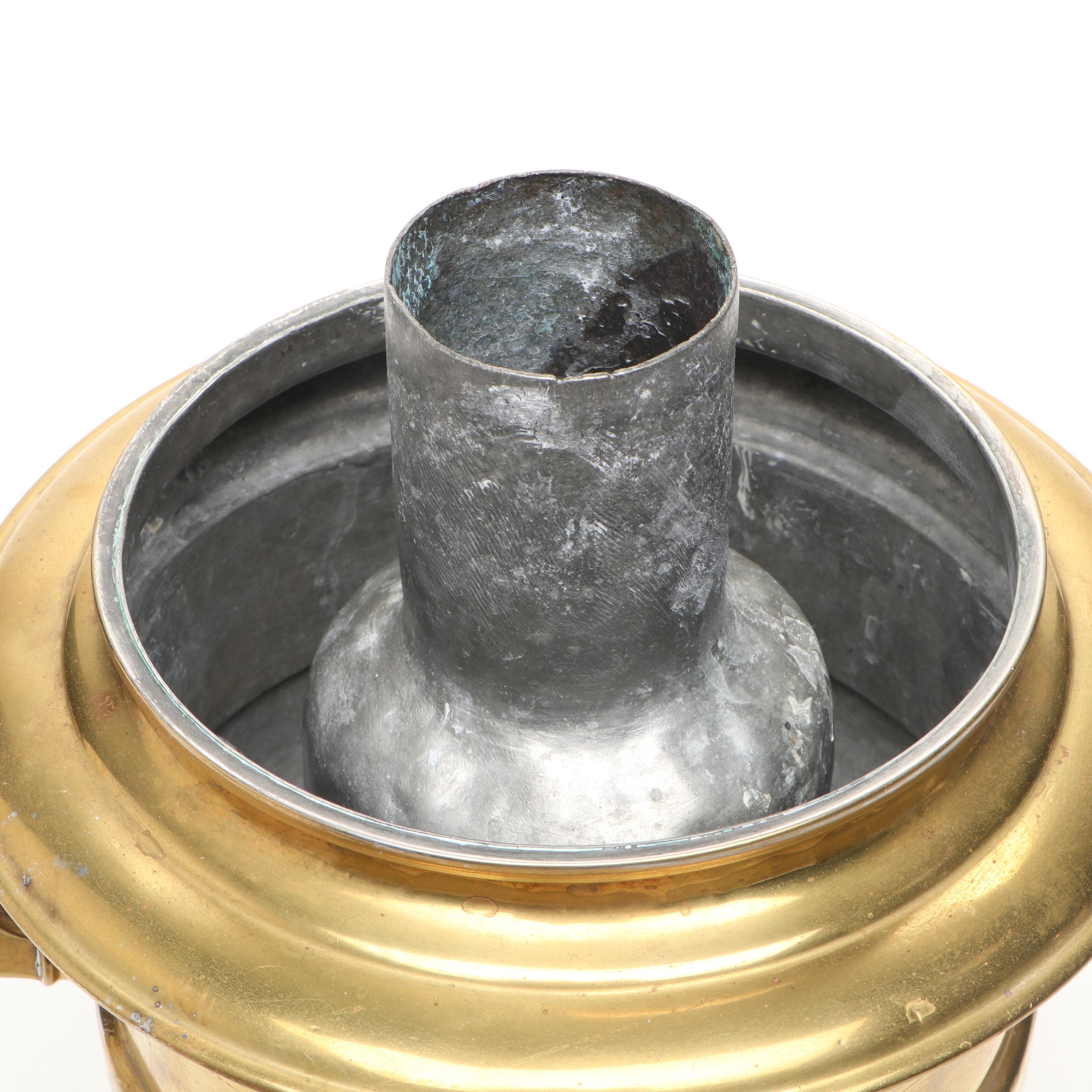 Brass Samovar and Tray, Early to Mid-20th Century