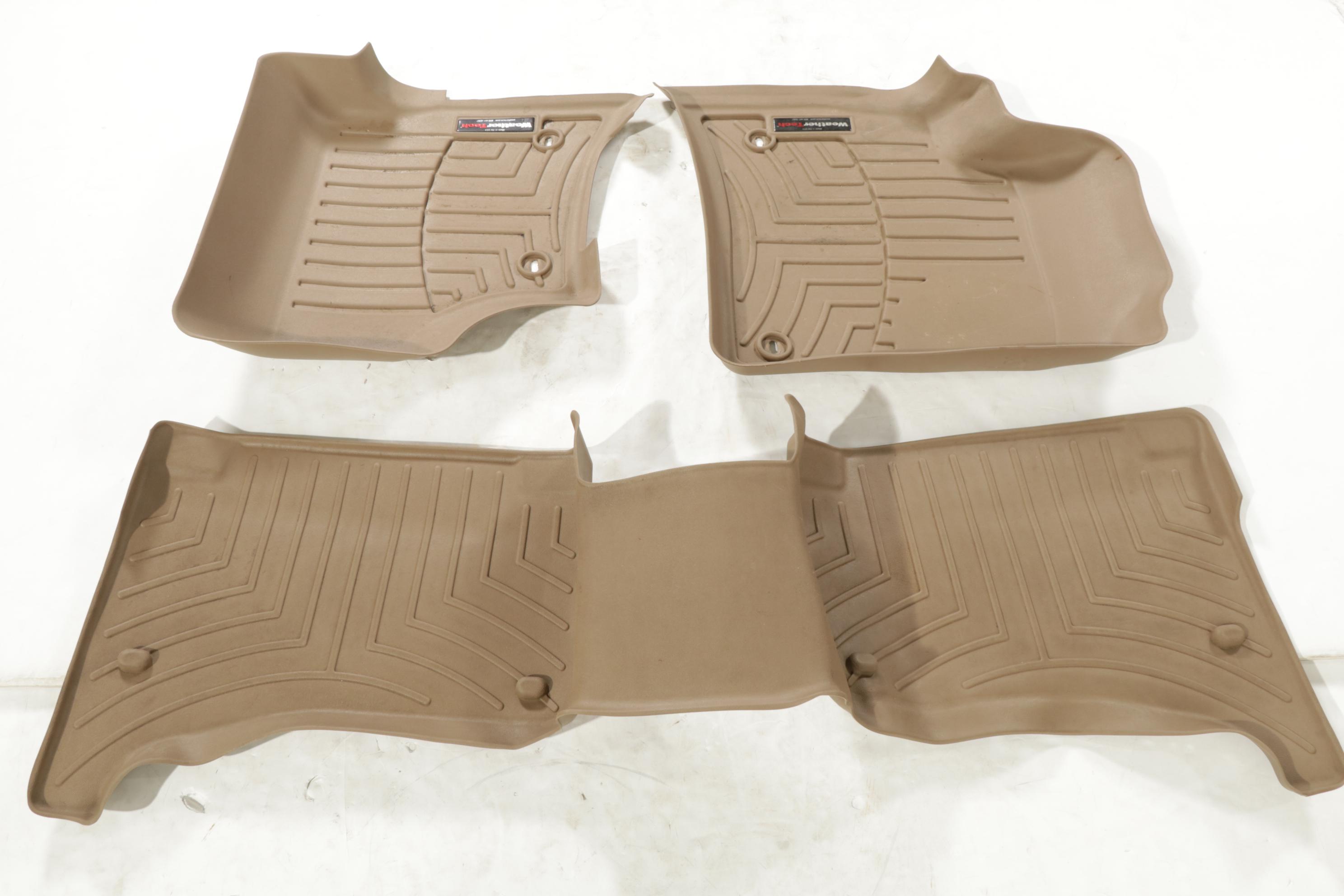 WeatherTech Tan Floor Liners for 2003 VW Touareg or Porsche Cayenne