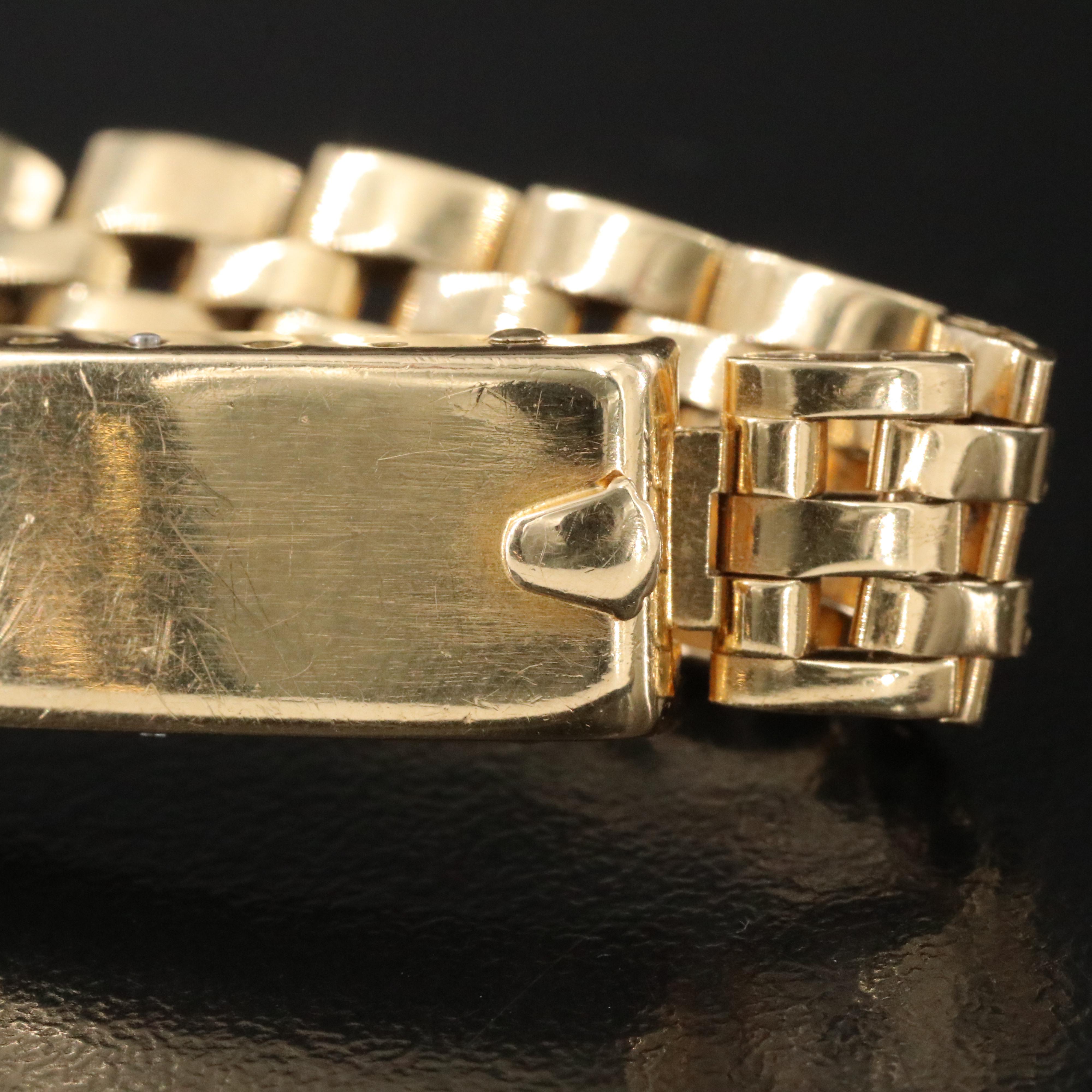 Rolex Datejust 69178 Aftermarket Diamond Dial 26mm 18K Gold Automatic Watch