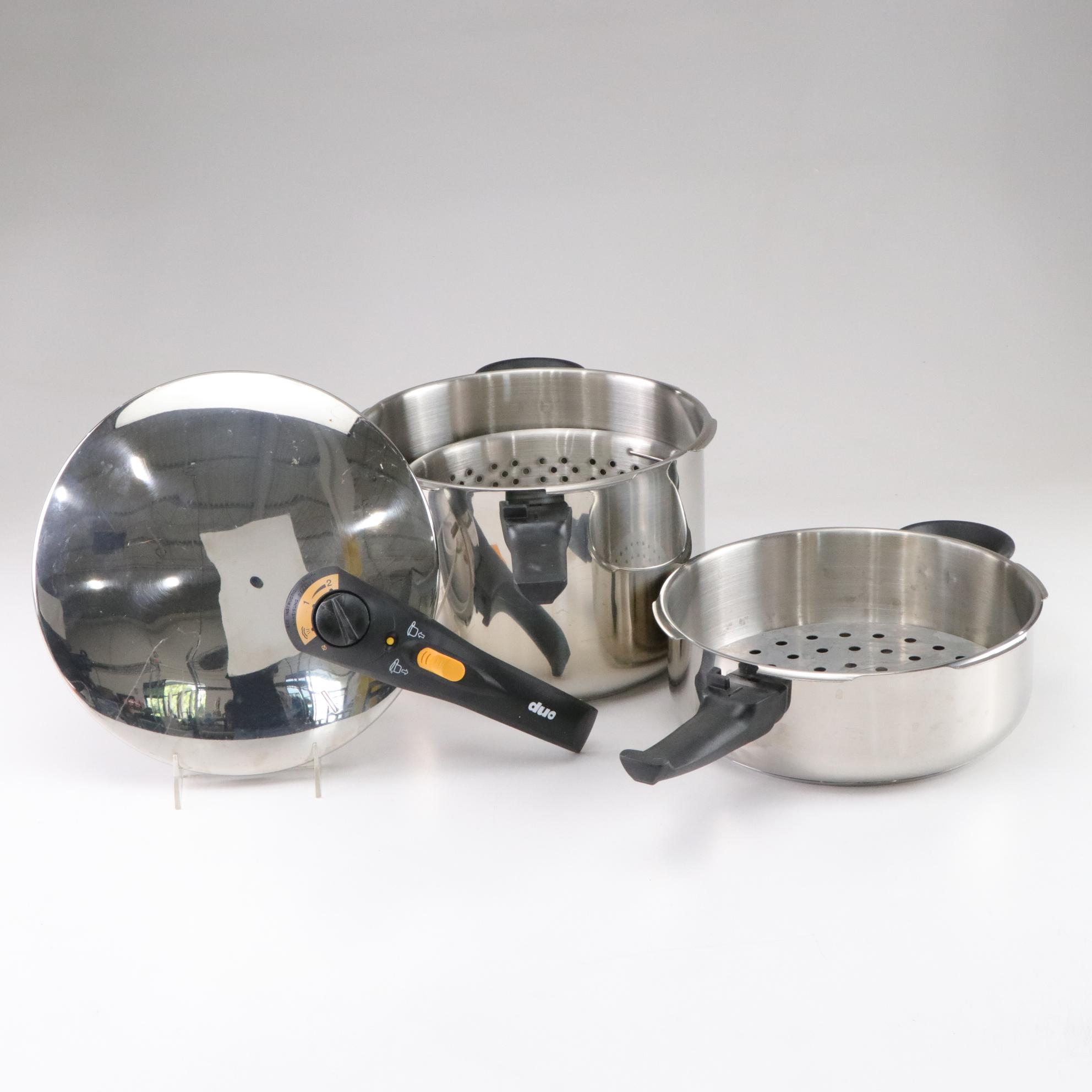 Fagor "Duo" Stainless Steel Pressure Cooker Set