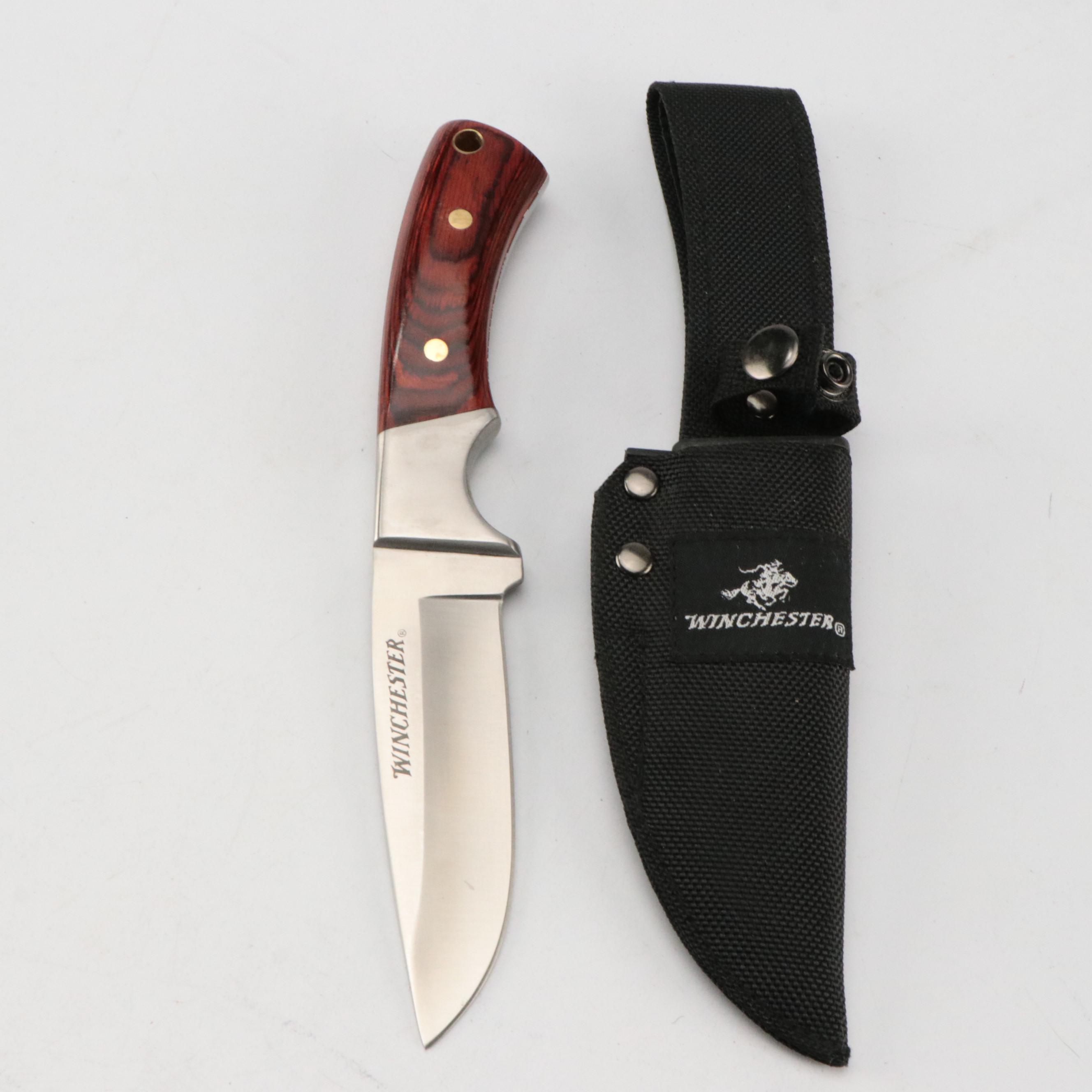 Winchester, Case, Buck and Other Knives with Telescopic Camping Forks