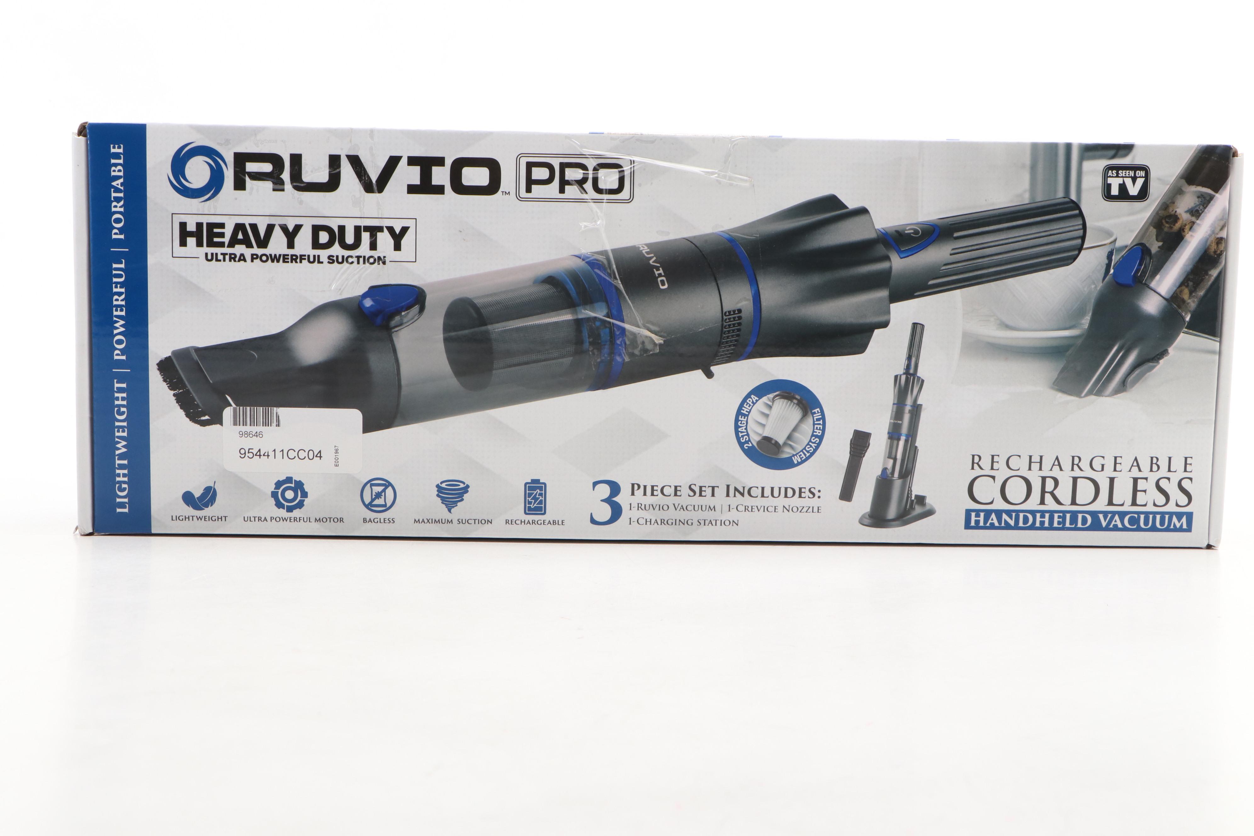 Pair of Oruvio Pro Heavy Duty Cordless Handheld Vacuum