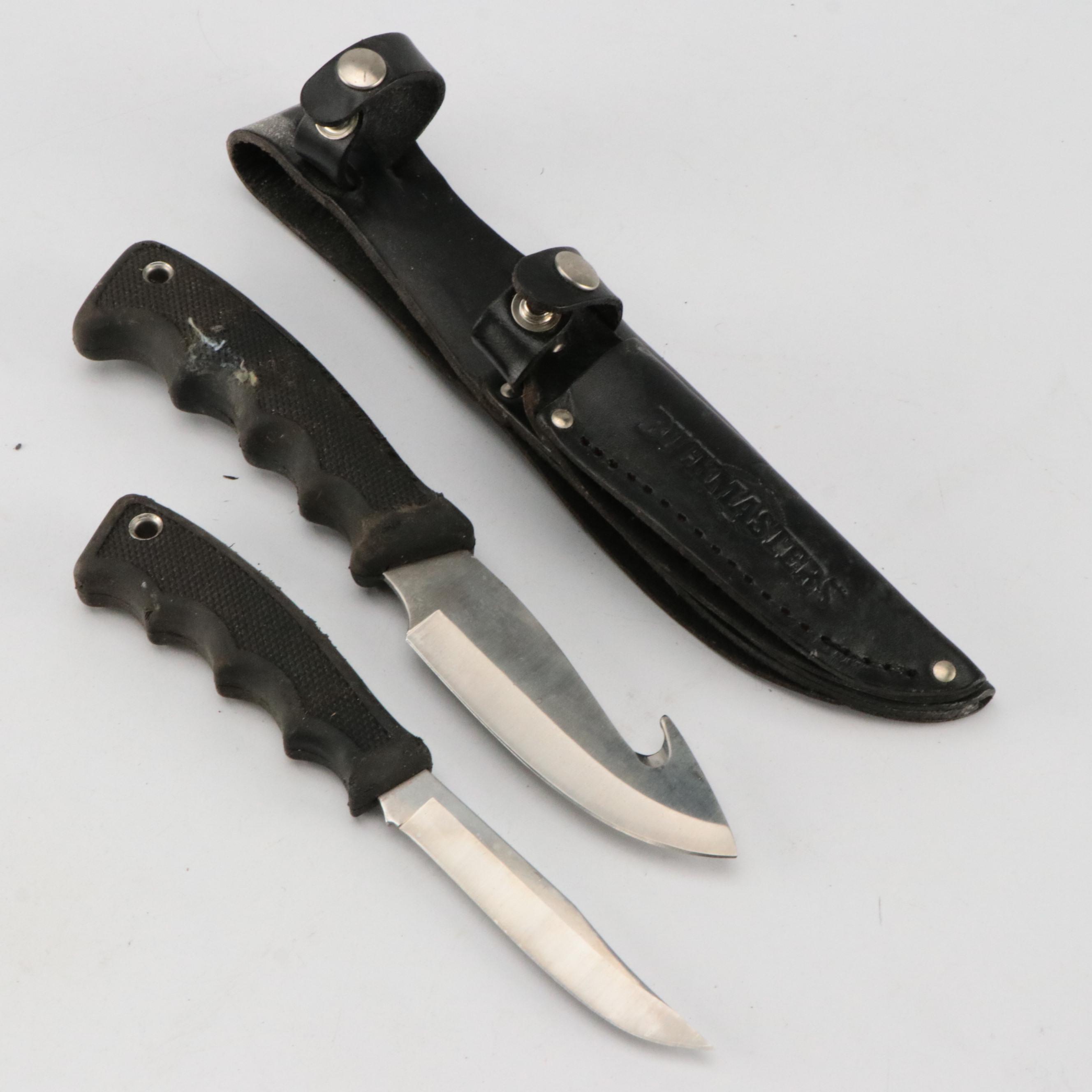 Winchester, Case, Buck and Other Knives with Telescopic Camping Forks