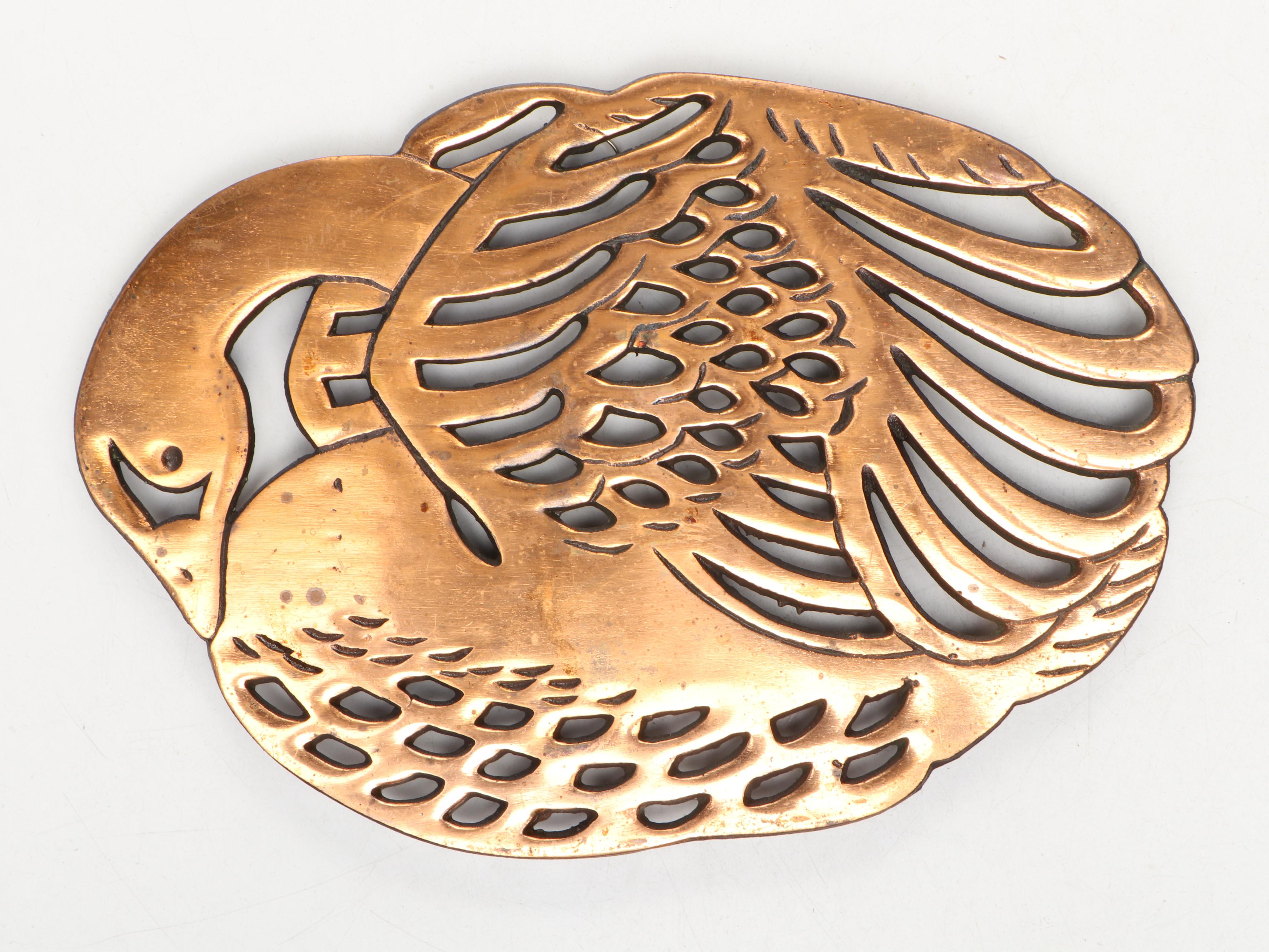 Gregorian Hammered Copper Decorative Plate and More